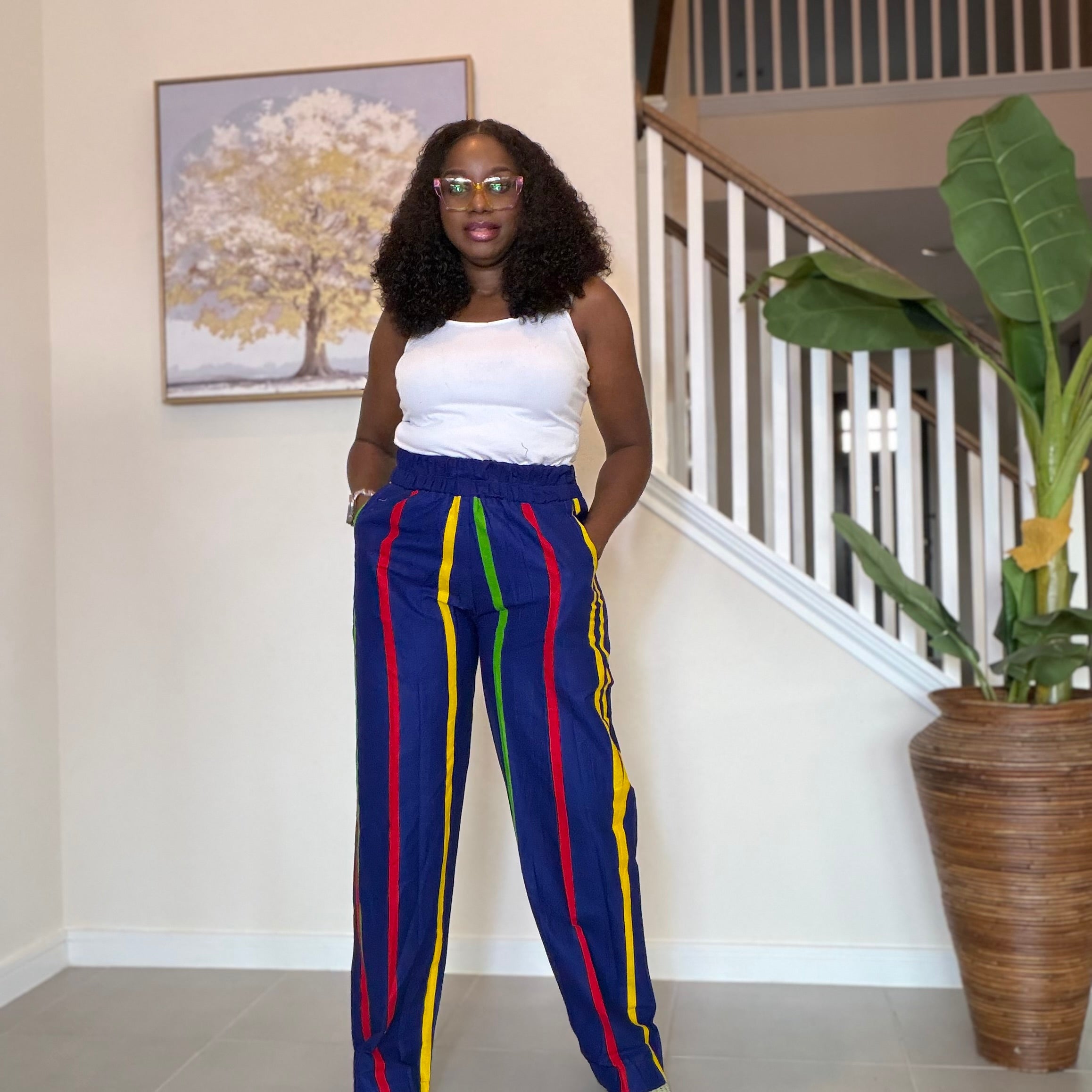 Ankara Pants, African Print Cotton Trousers