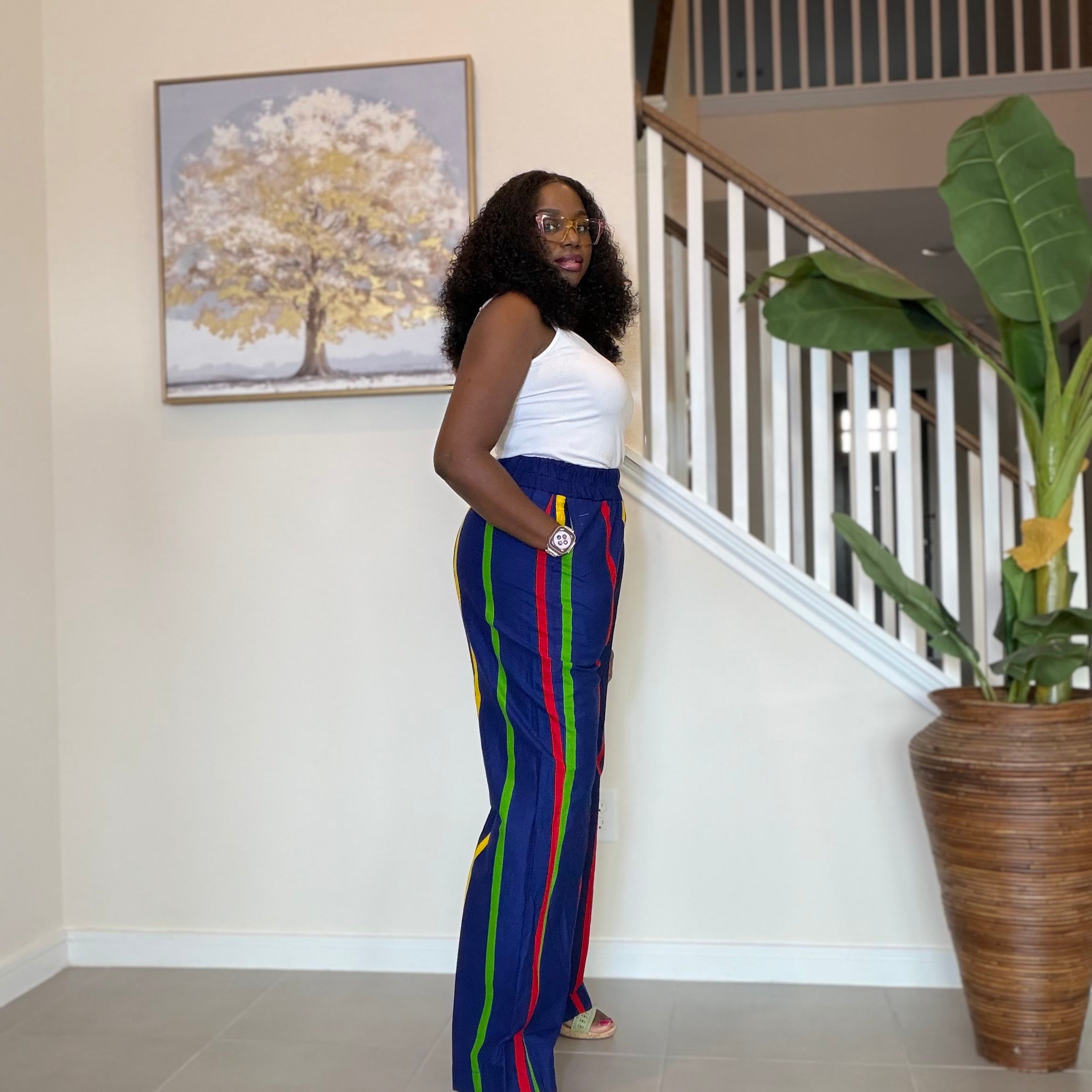 Ankara Pants, African Print Cotton Trousers