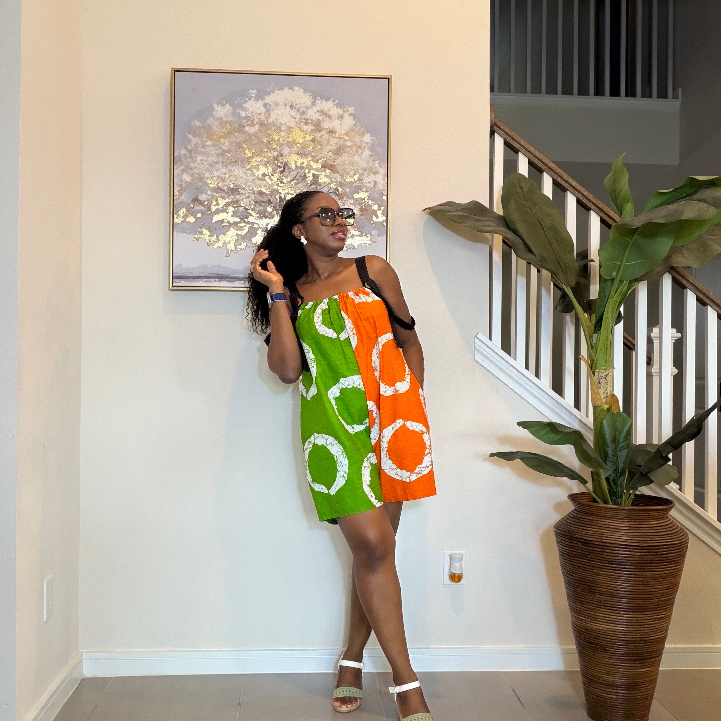 Ankara Romper, African Print Summer Playsuit