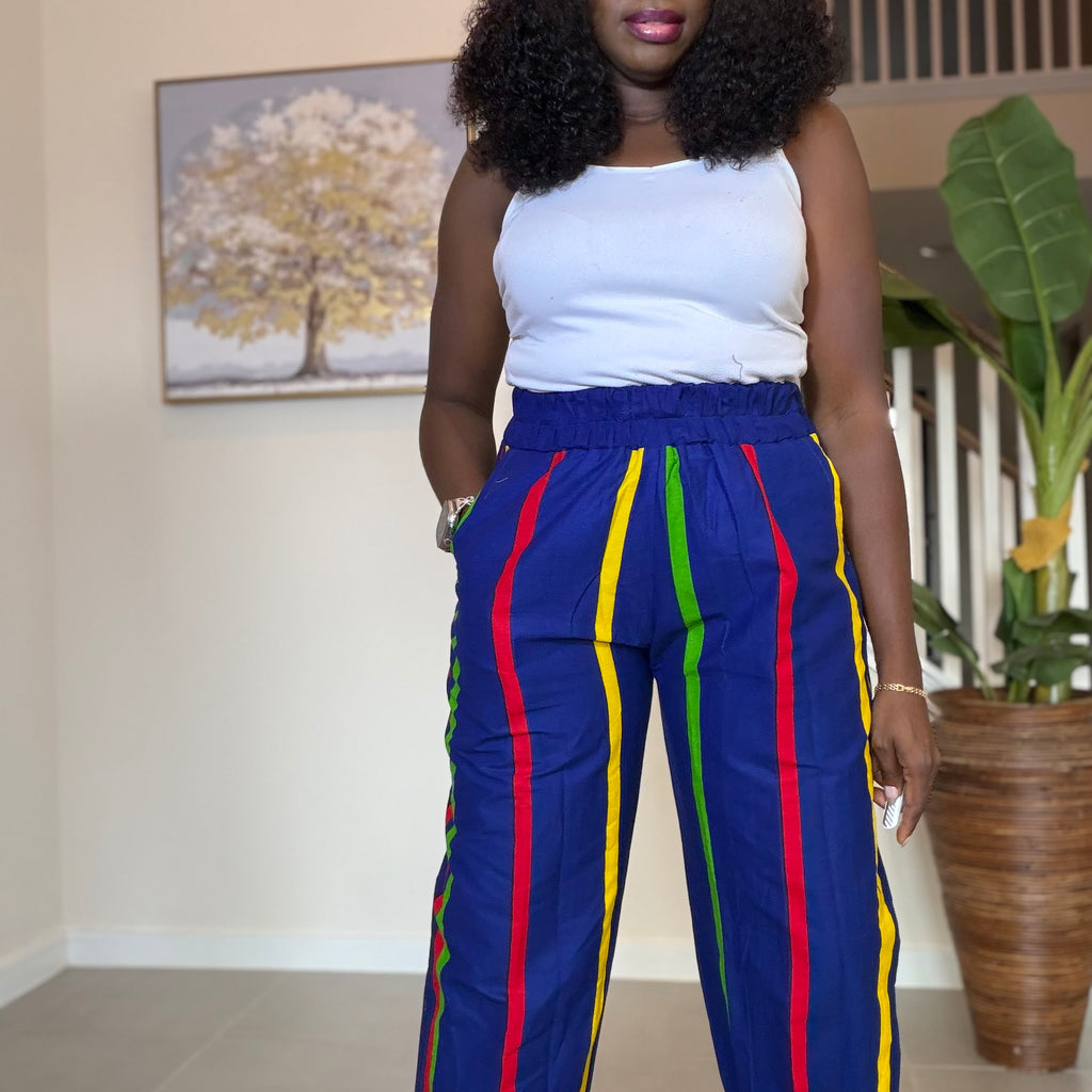Ankara Pants, African Print Cotton Trousers