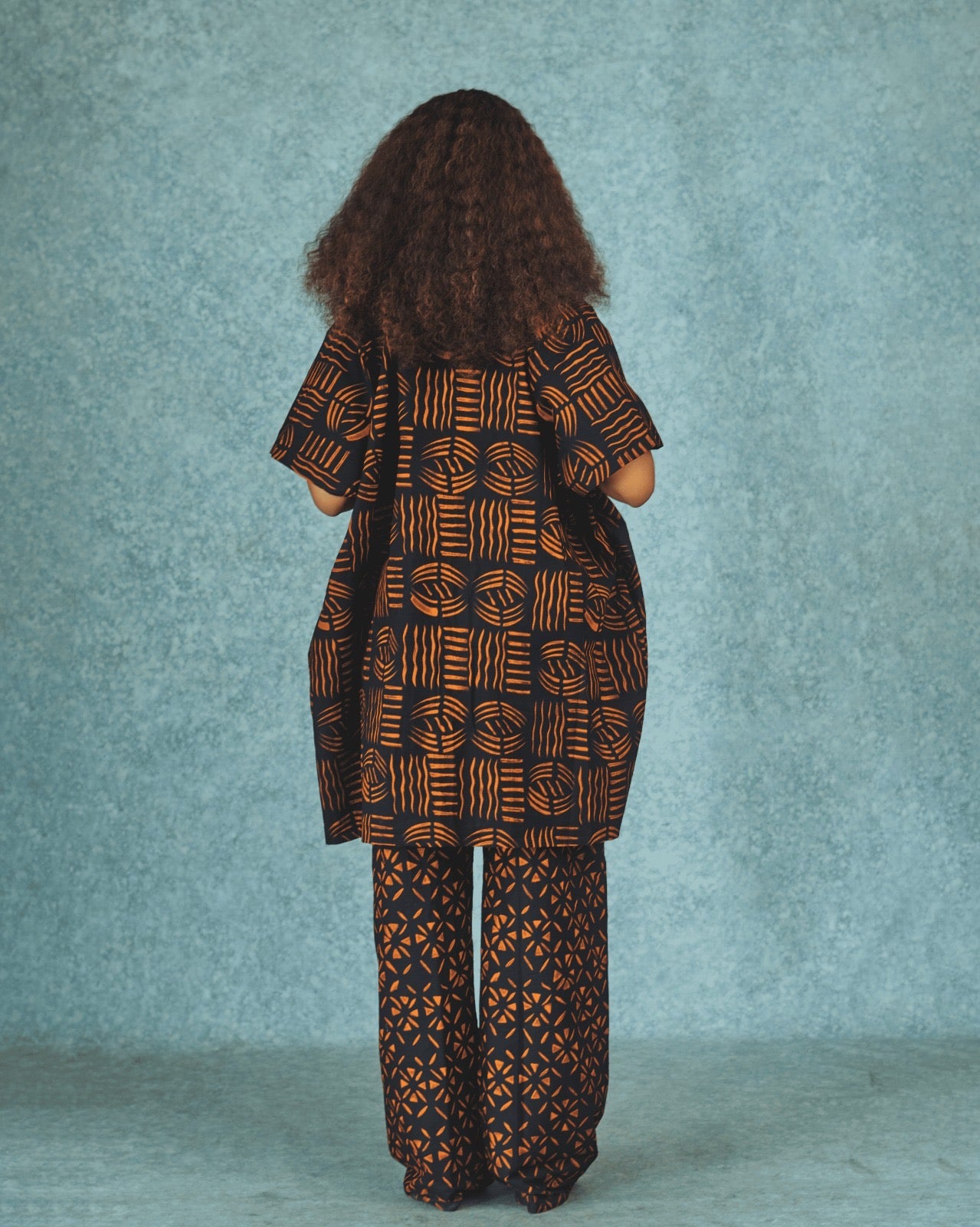 Ankara Pants Set | Tribal Kimono Jacket, Top & Trousers