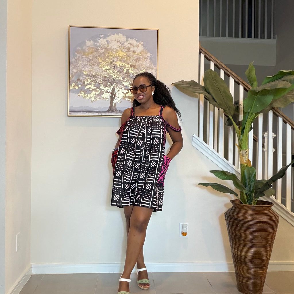 Ankara Romper, African Print Summer Playsuit