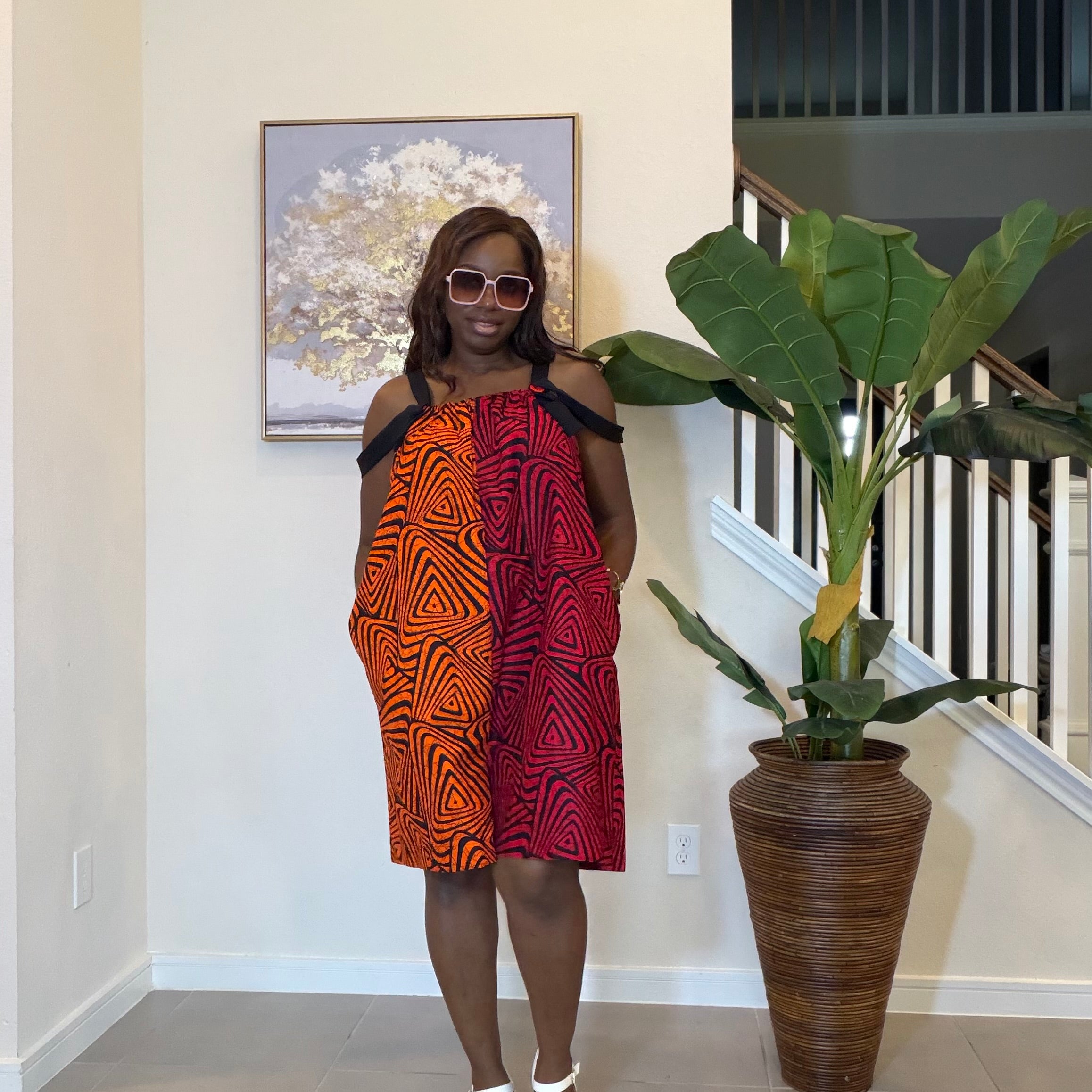 Handmade Ankara Romper, African Print Summer Playsuit