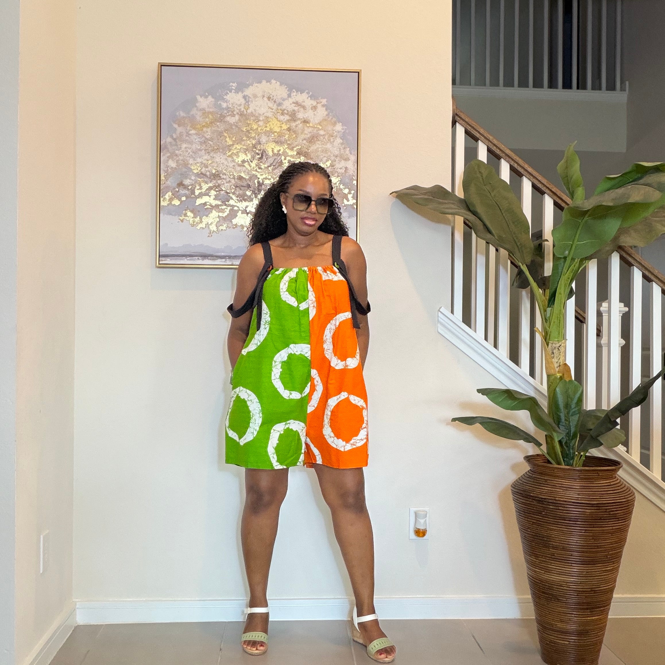 Ankara Romper, African Print Summer Playsuit