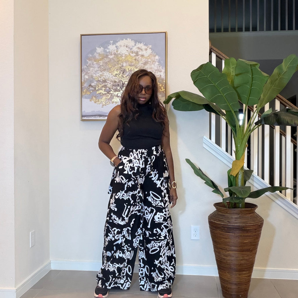 Ankara Cargo Trousers, Ankara Wide-Leg Trousers