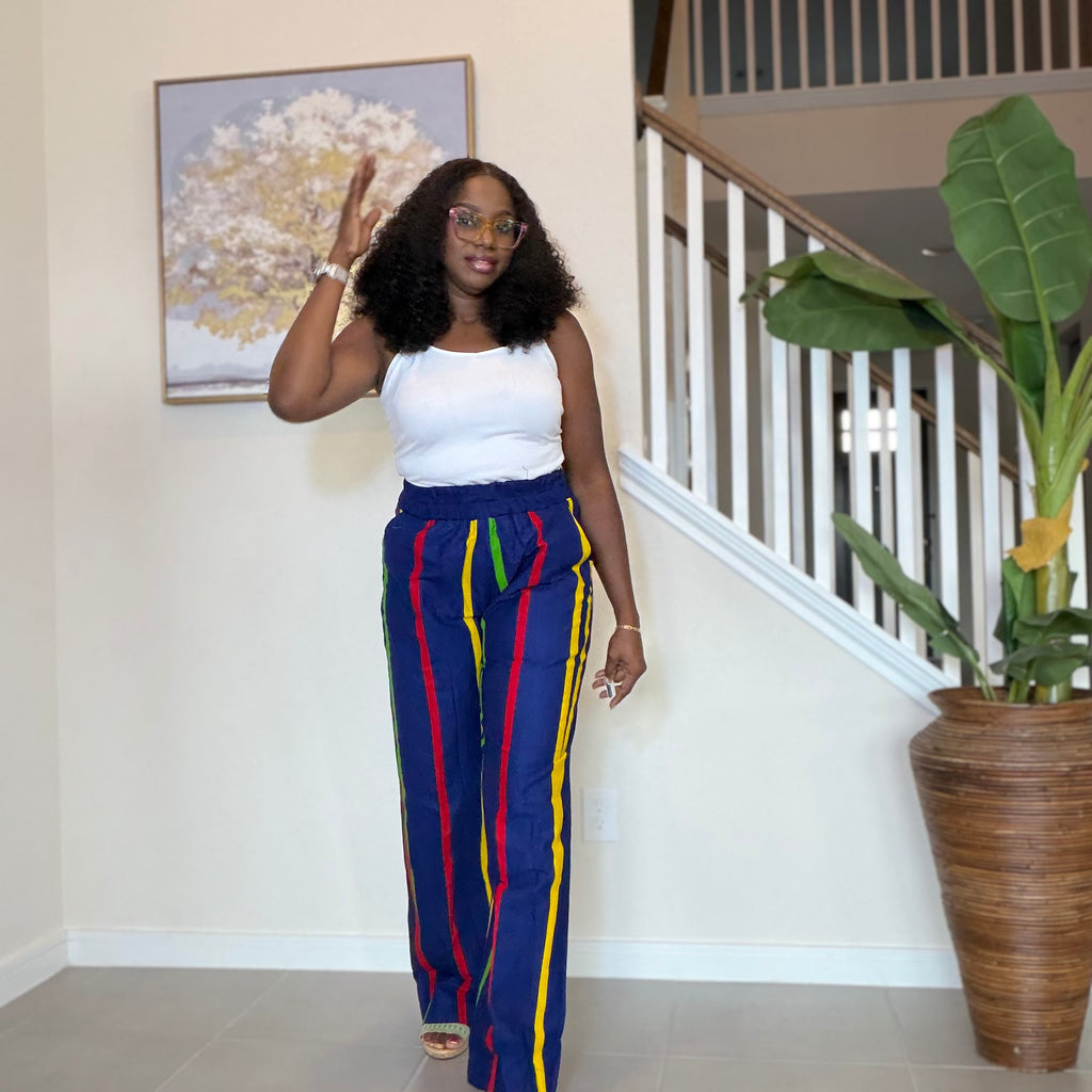 Ankara Pants, African Print Cotton Trousers