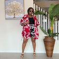 Ankara Kimono & Knicker Set: African Print Boho Lounge Outfit