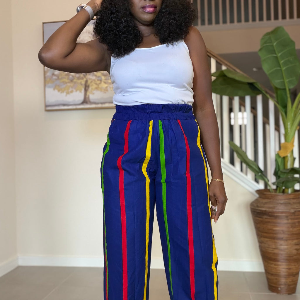 Ankara Pants, African Print Cotton Trousers