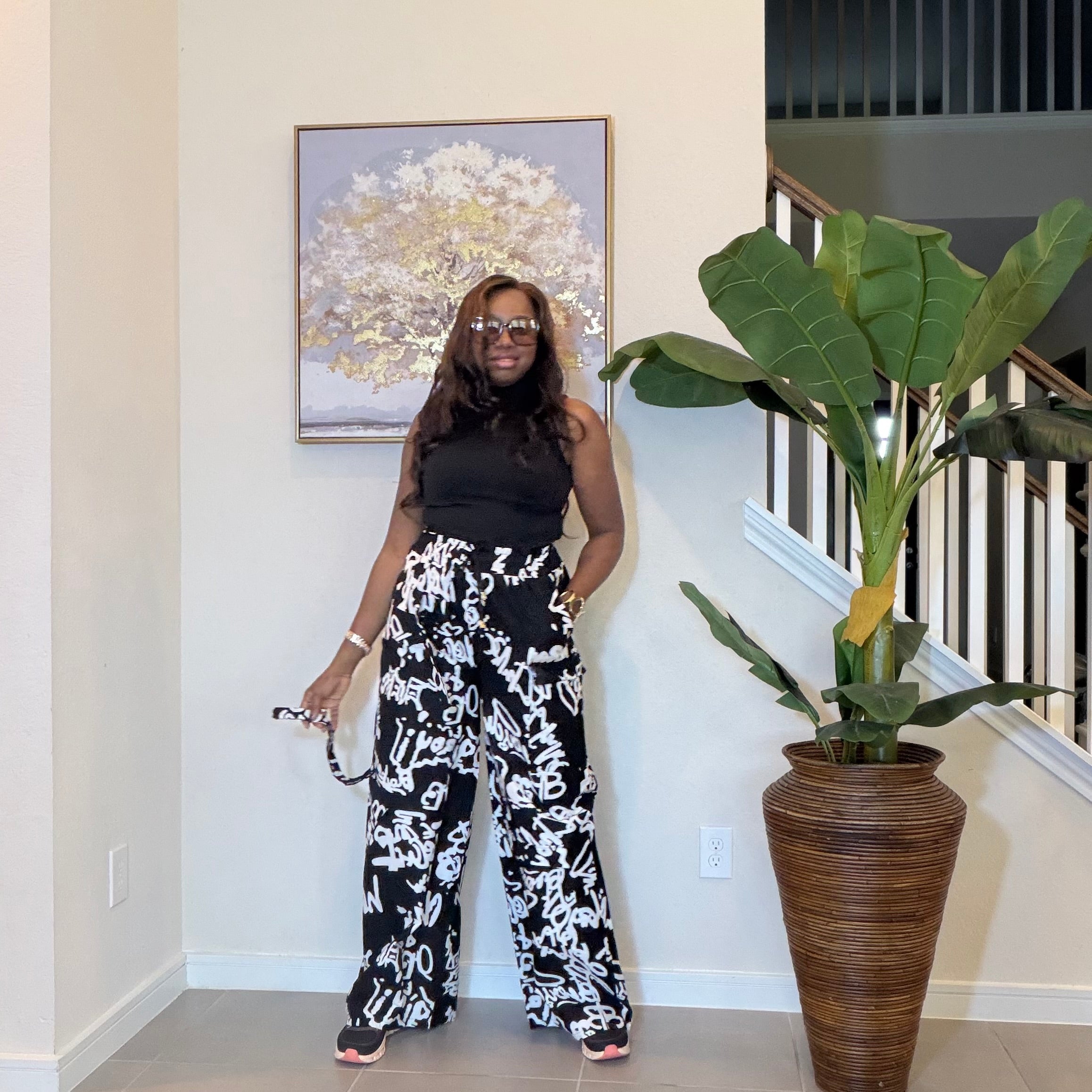 Ankara Cargo Trousers, Ankara Wide-Leg Trousers