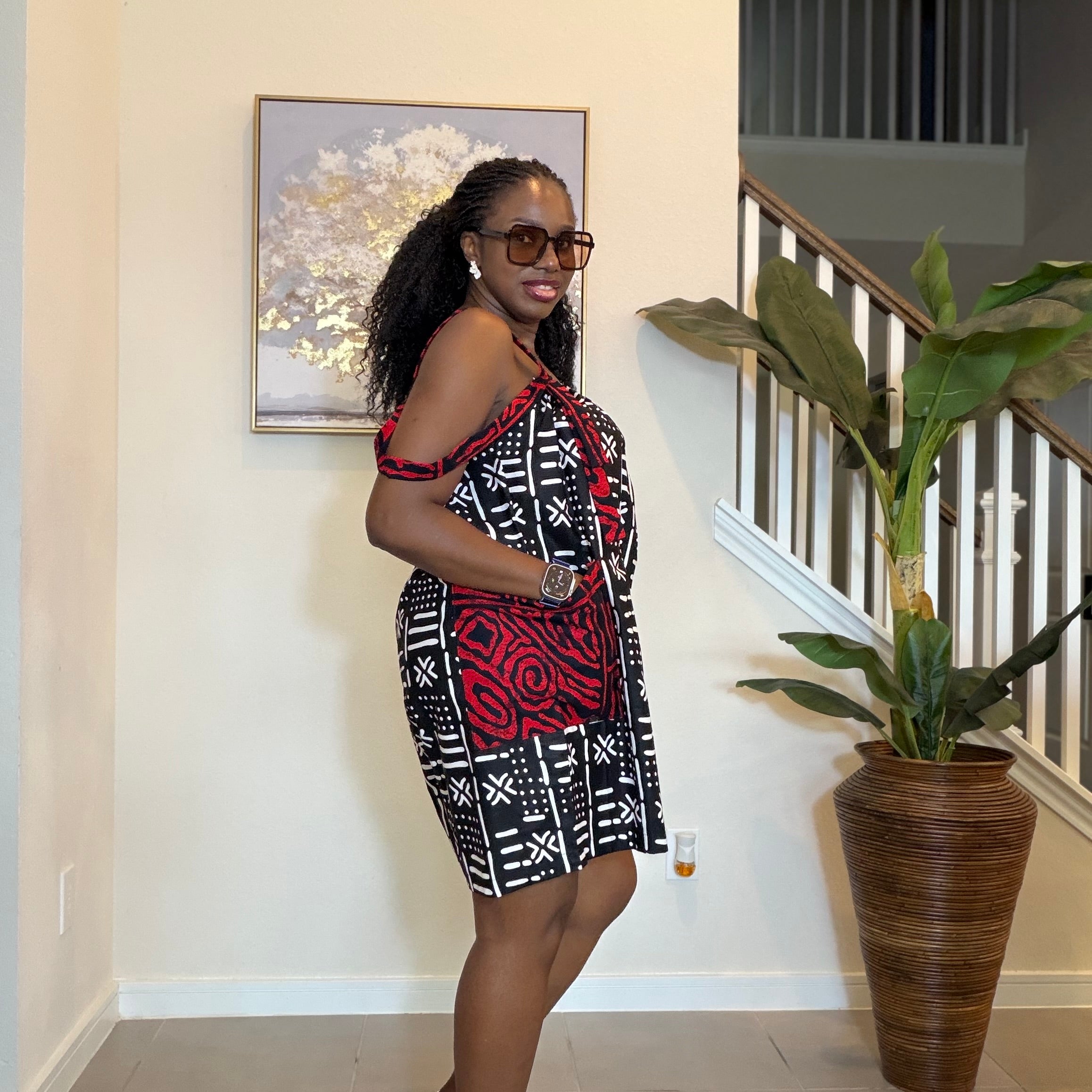 Ankara Romper, African Print Summer Playsuit