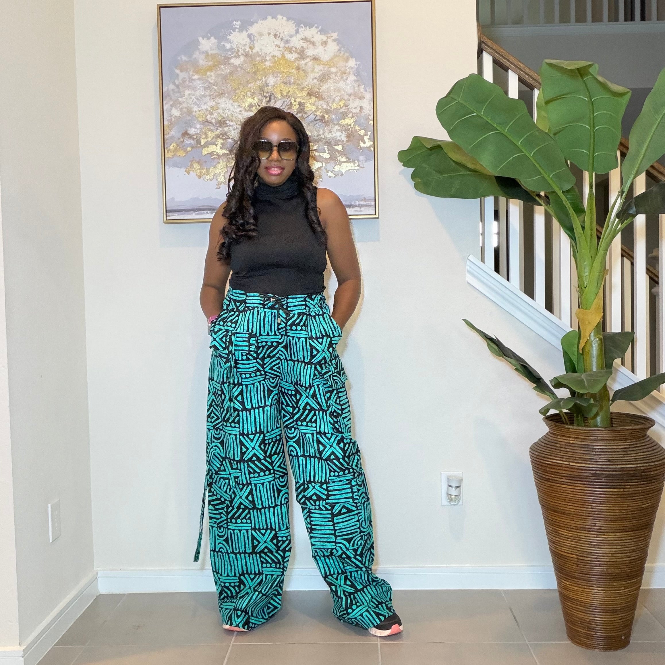 Ankara Cargo Trousers, Ankara Wide-Leg Trousers