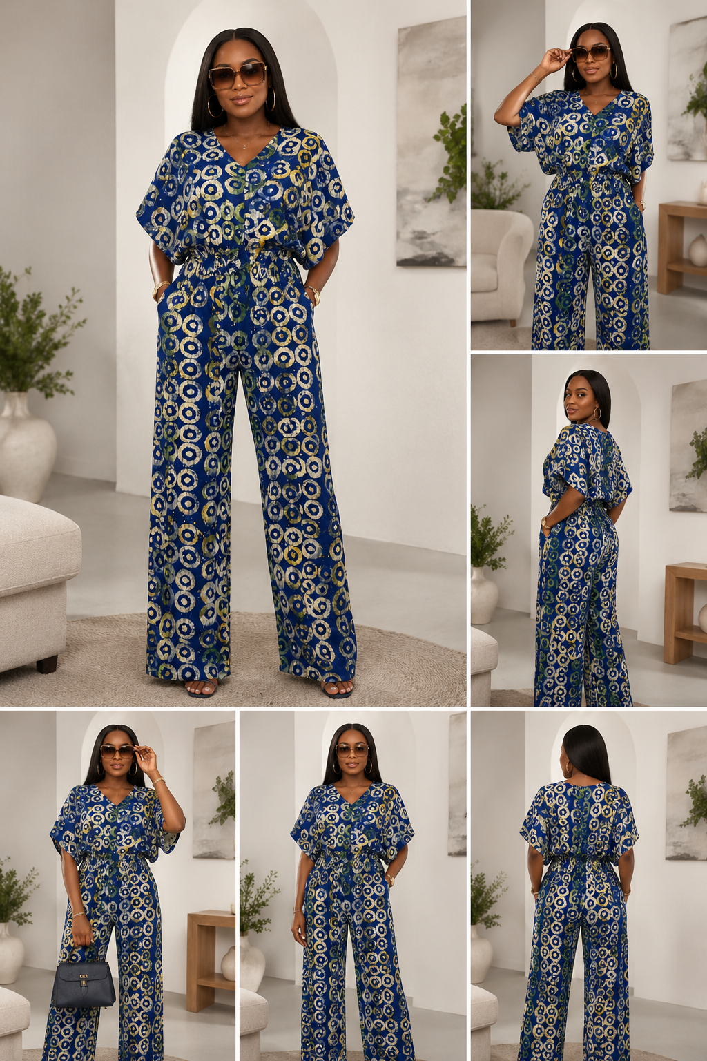 Adire Crepe Two-Piece Set