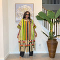 Aso Oke Kimono Jacket, Nigerian Yoruba Fabric, Boho Coat