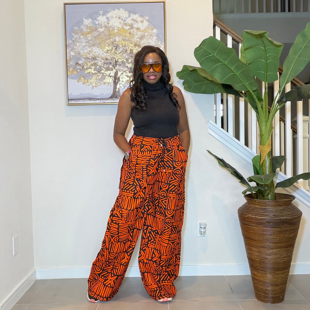 Ankara Cargo Trousers, Ankara Wide-Leg Trousers