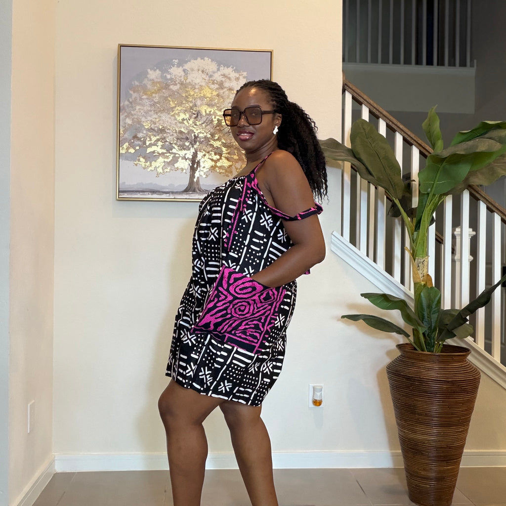 Ankara Romper, African Print Summer Playsuit