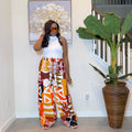 Ankara Print Trousers, Wide‑Leg African Pants