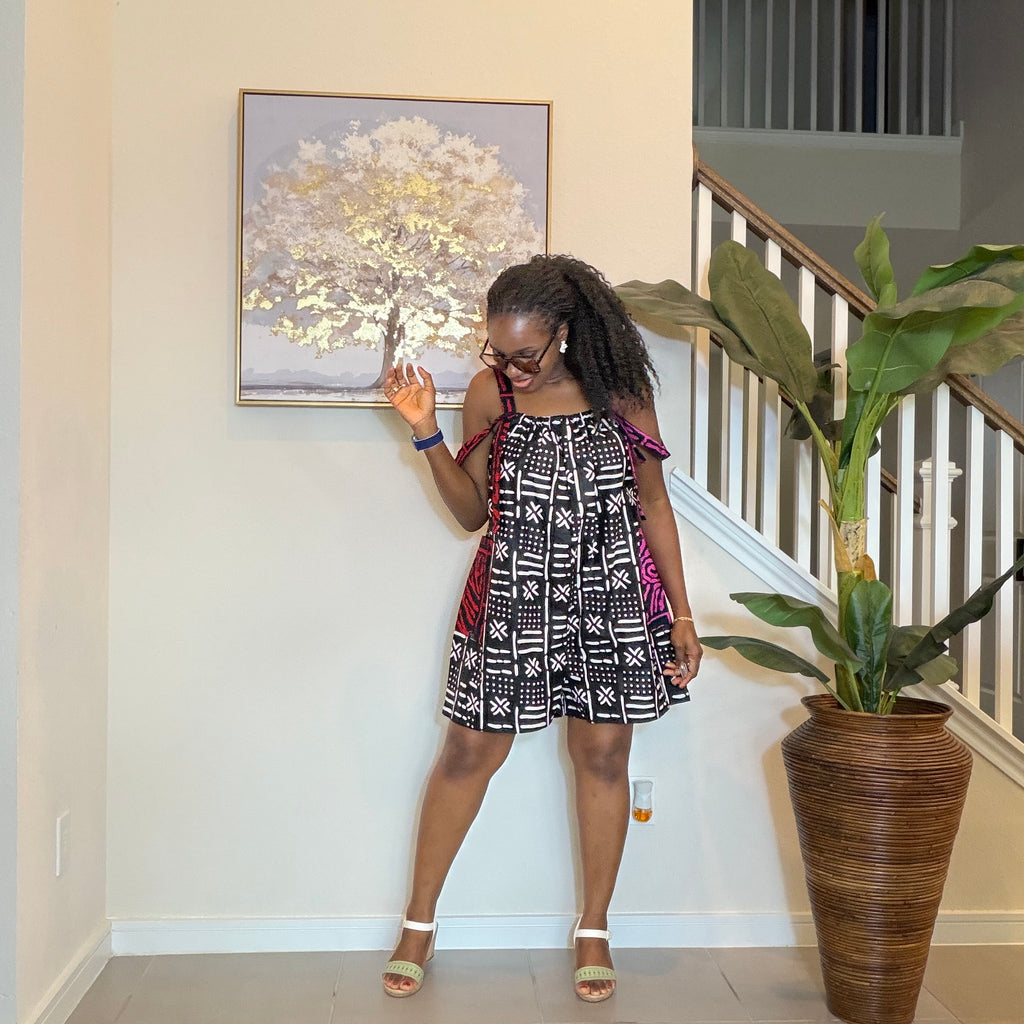 Ankara Romper, African Print Summer Playsuit