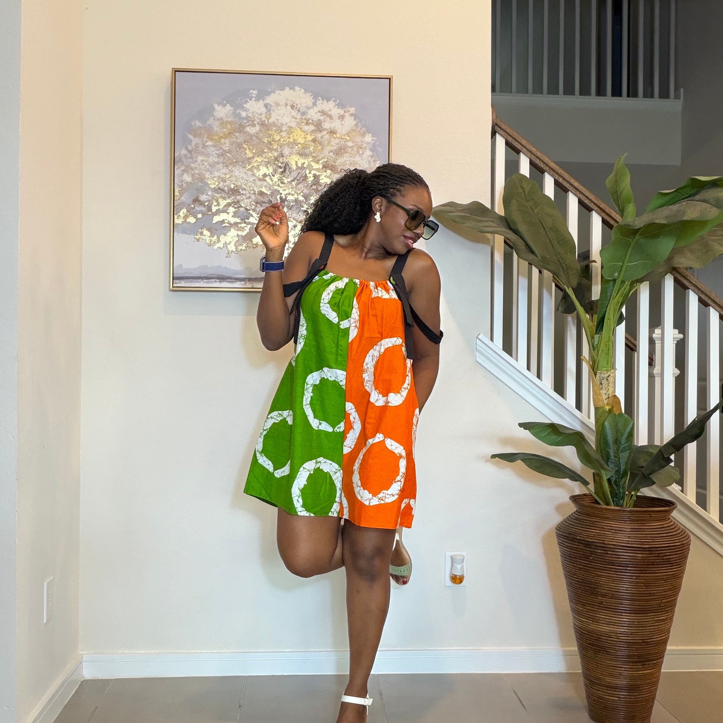 Ankara Romper, African Print Summer Playsuit
