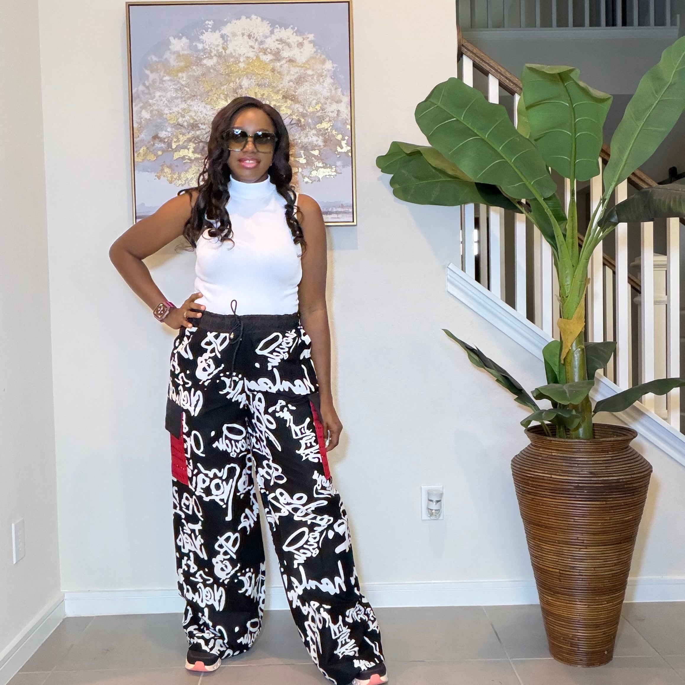 Ankara Cargo Trousers, Ankara Wide-Leg Trousers