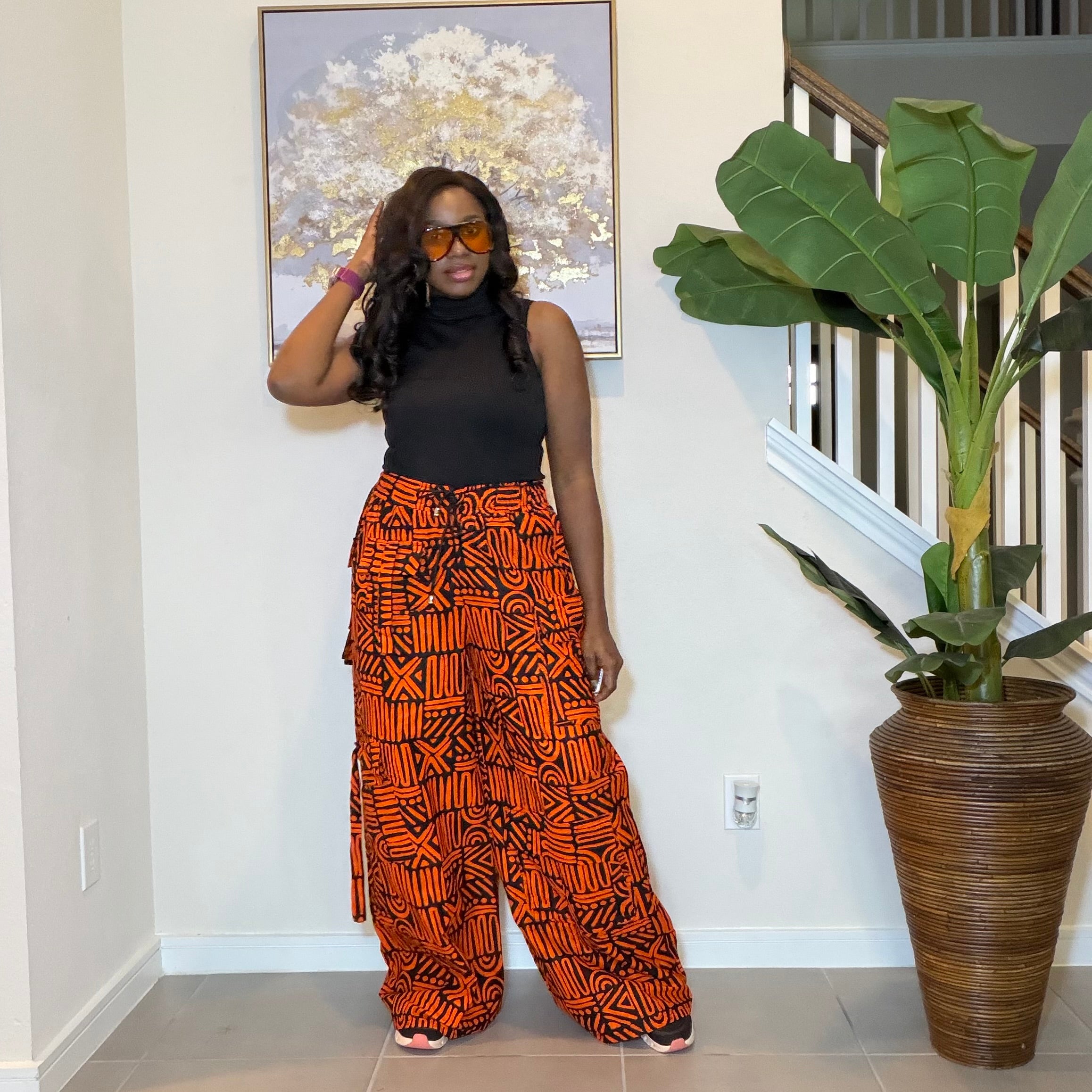 Ankara Cargo Trousers, Ankara Wide-Leg Trousers