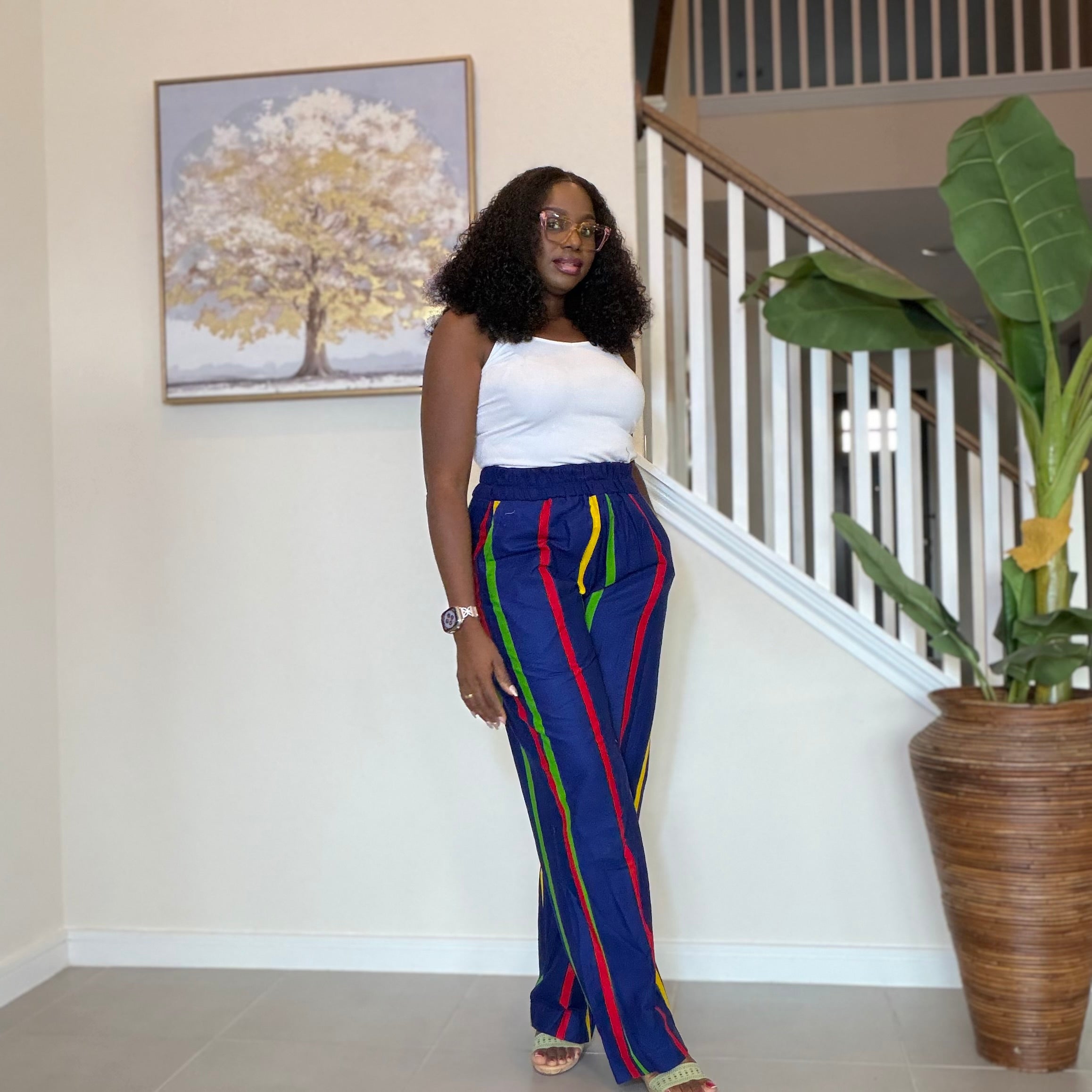 Ankara Pants, African Print Cotton Trousers