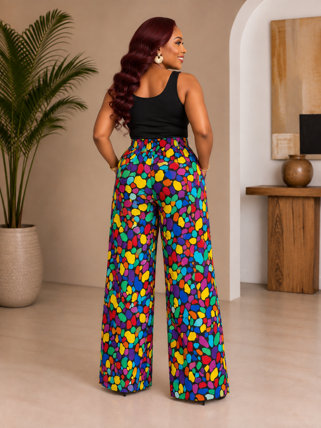 Statement Ankara Wide-Leg Trousers