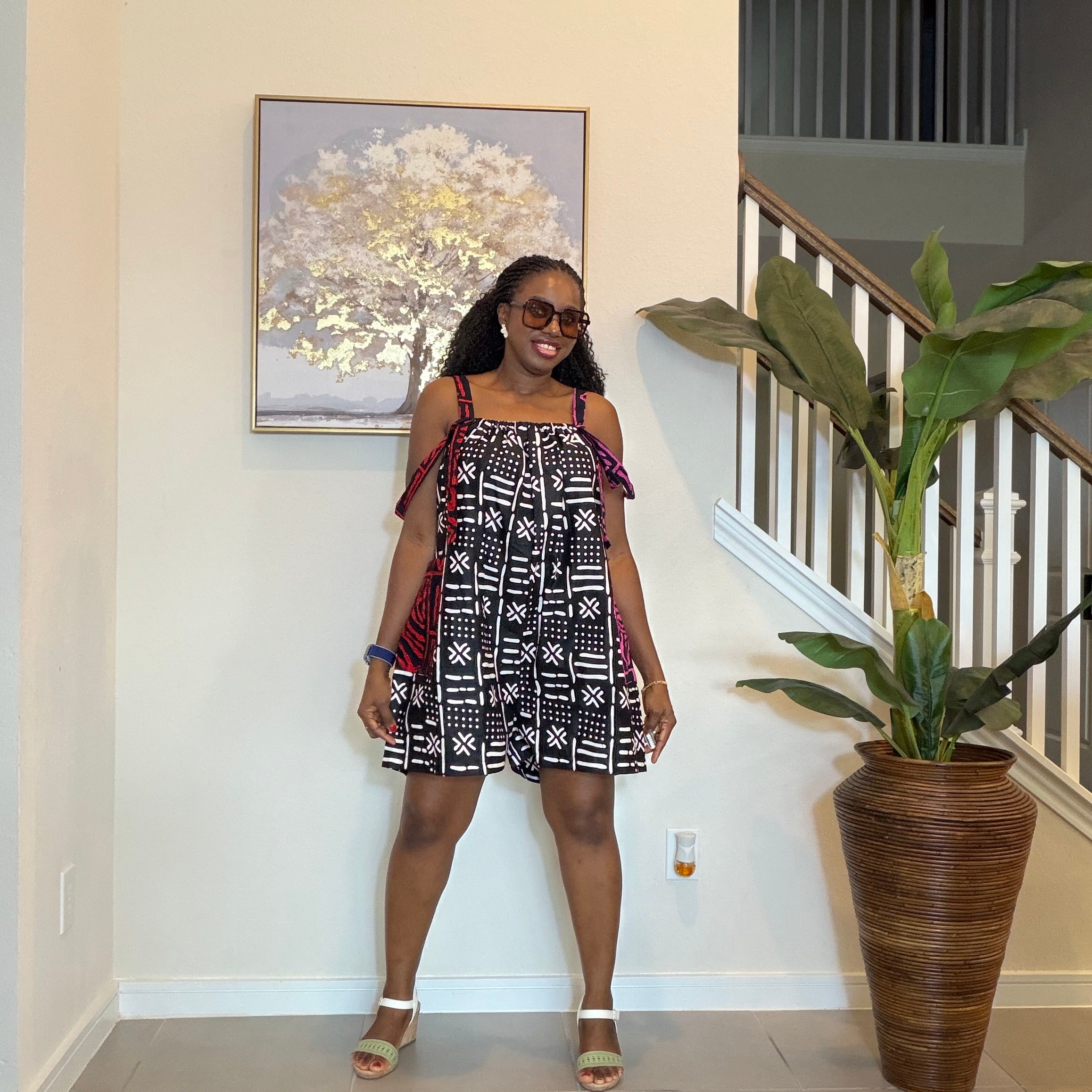 Ankara Romper, African Print Summer Playsuit