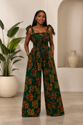 Adire Crepe Smokey Jumpsuit