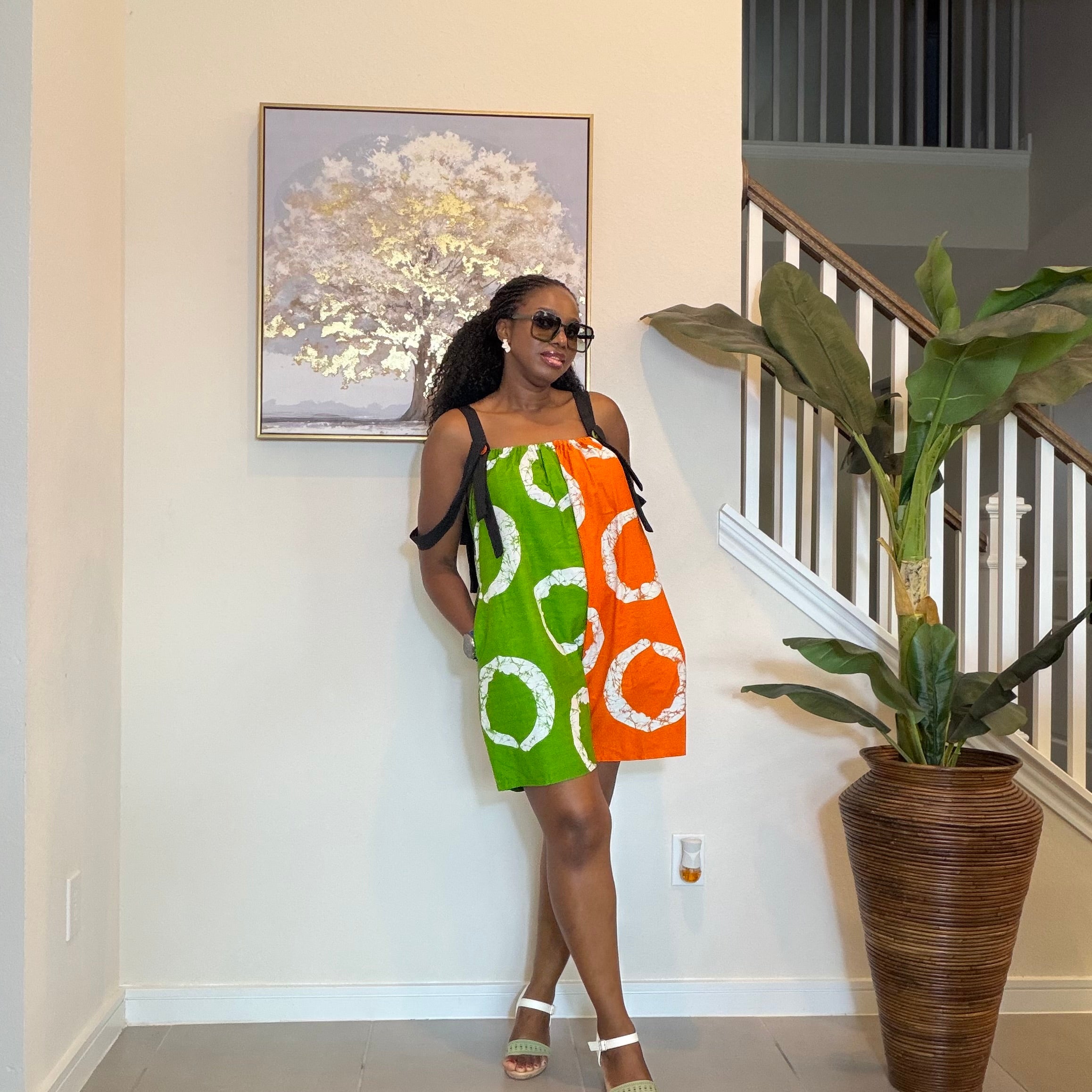 Ankara Romper, African Print Summer Playsuit
