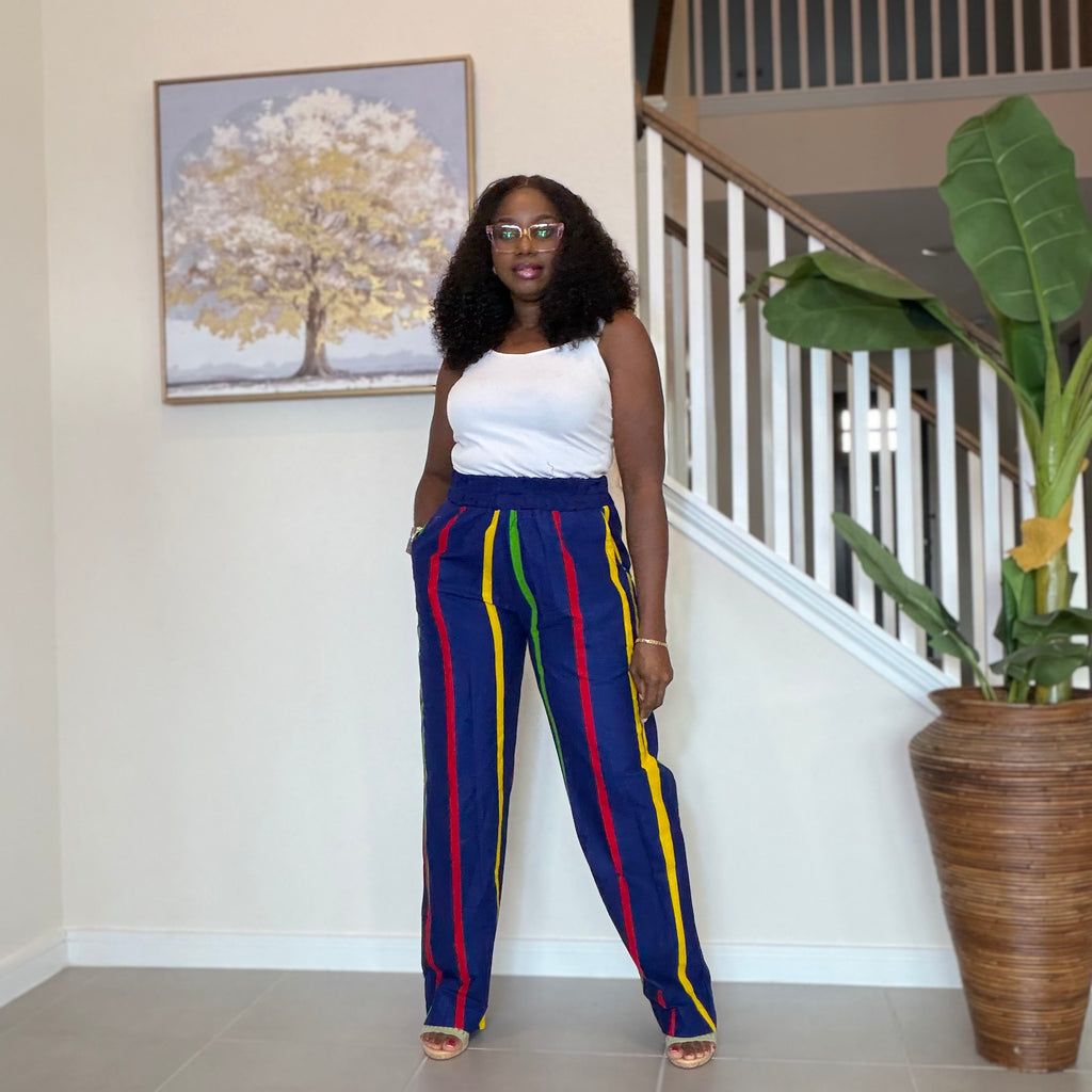 Ankara Pants, African Print Cotton Trousers
