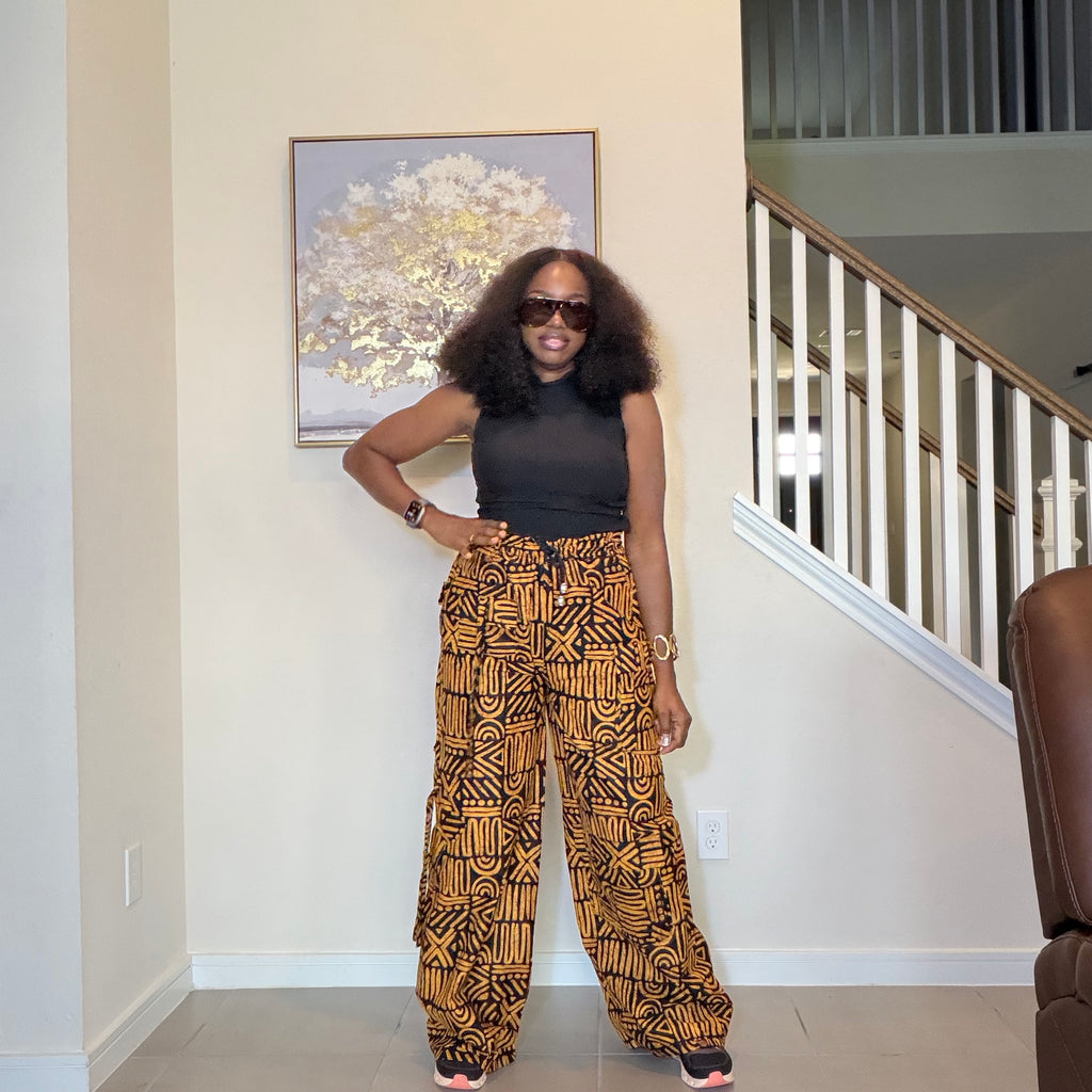 Ankara Cargo Trousers, Ankara Wide-Leg Trousers