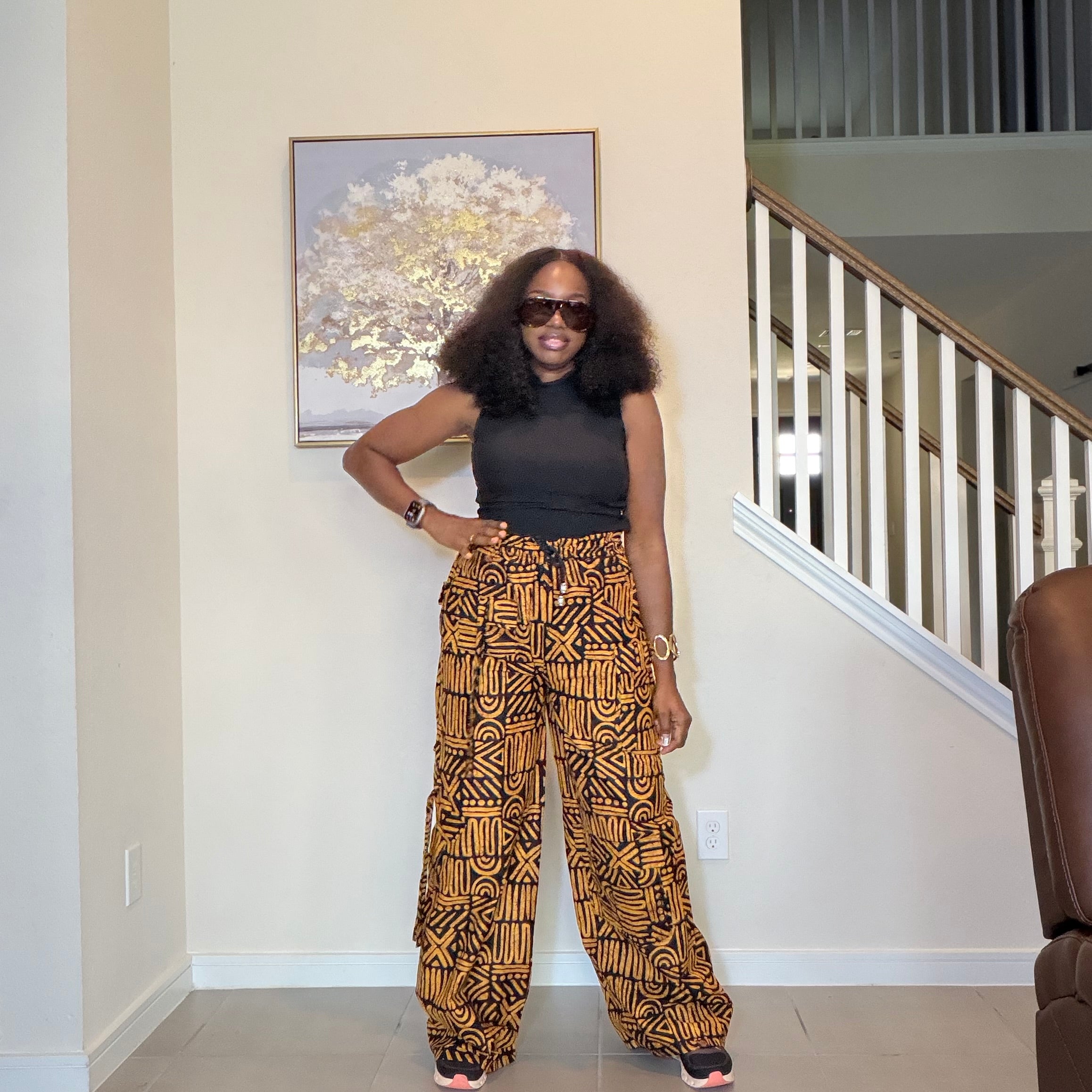 Ankara Cargo Trousers, Ankara Wide-Leg Trousers
