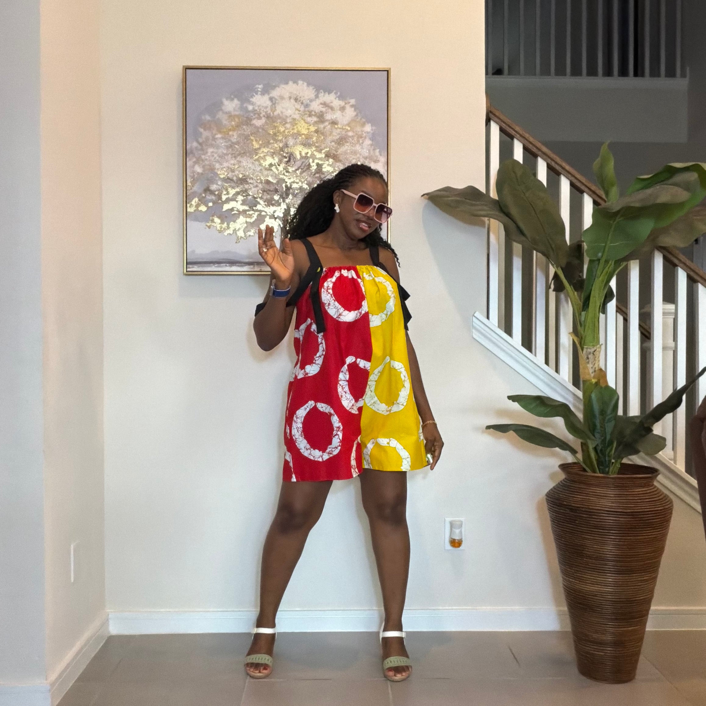 Ankara Romper, African Print Summer Playsuit