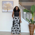 High Waist Ankara Pants: African Print Wide Leg Trousers