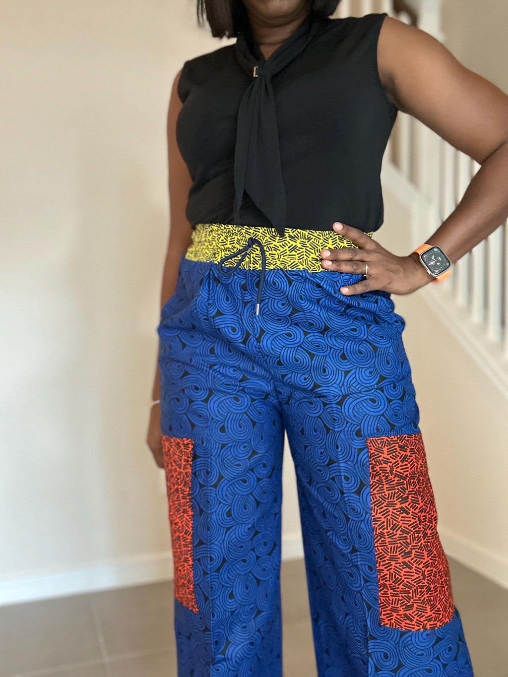 Ankara Cargo Pants: Bold African Print, Relaxed Fit