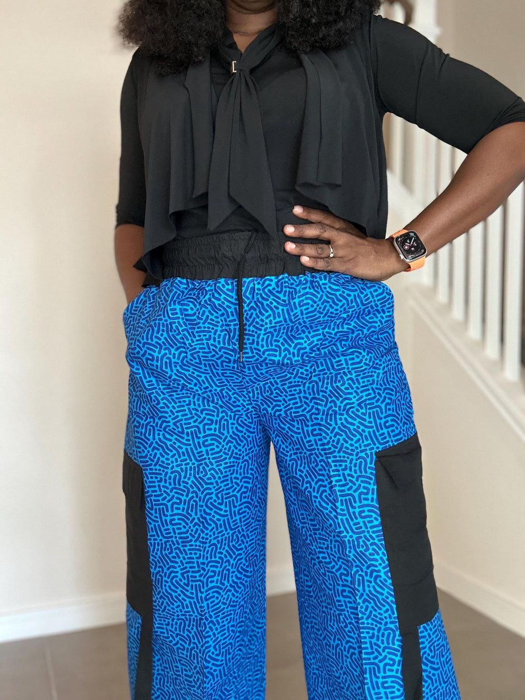Ankara Cargo Pants: Bold African Print, Relaxed Fit