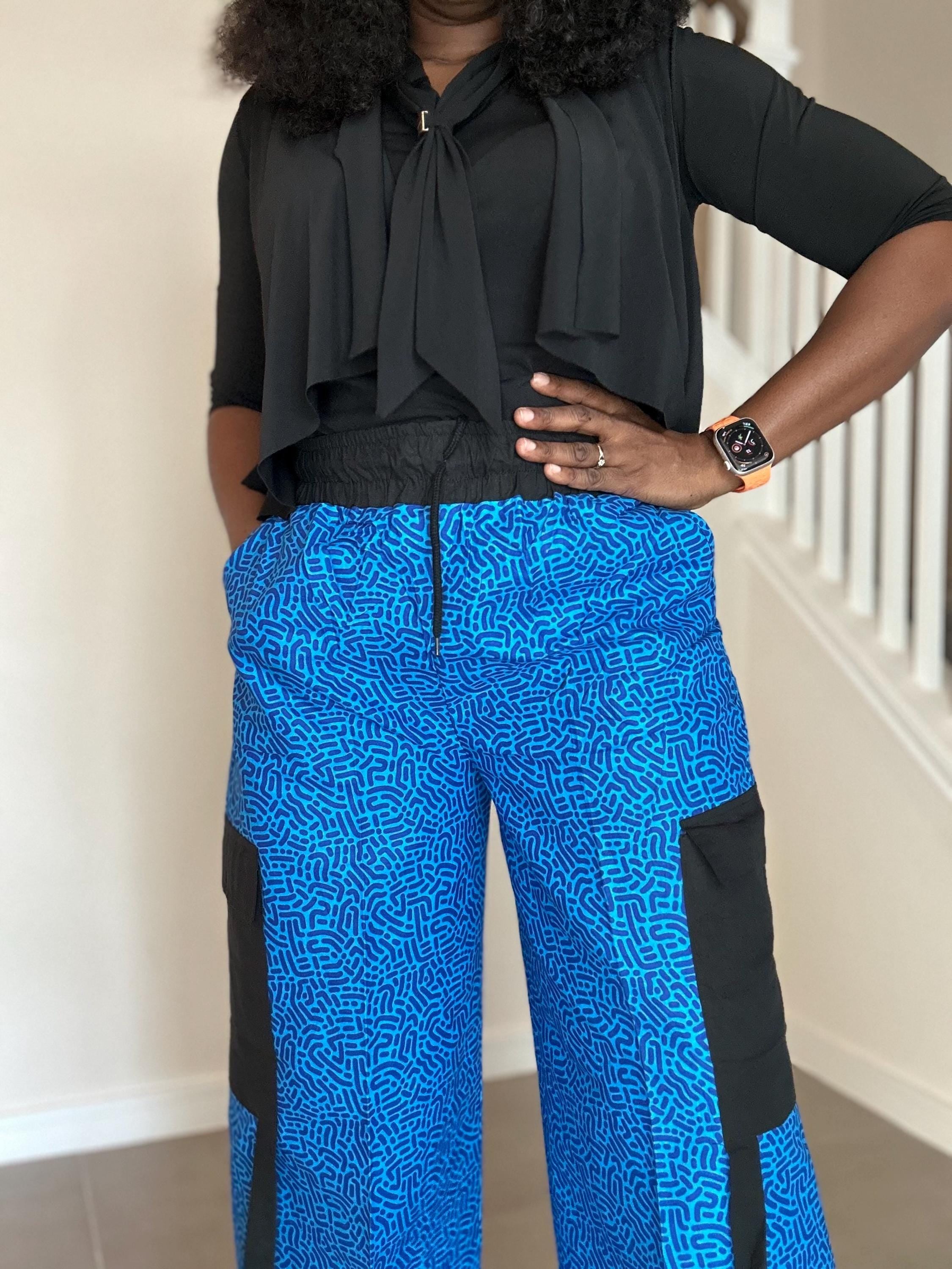 Ankara Cargo Pants: Bold African Print, Relaxed Fit