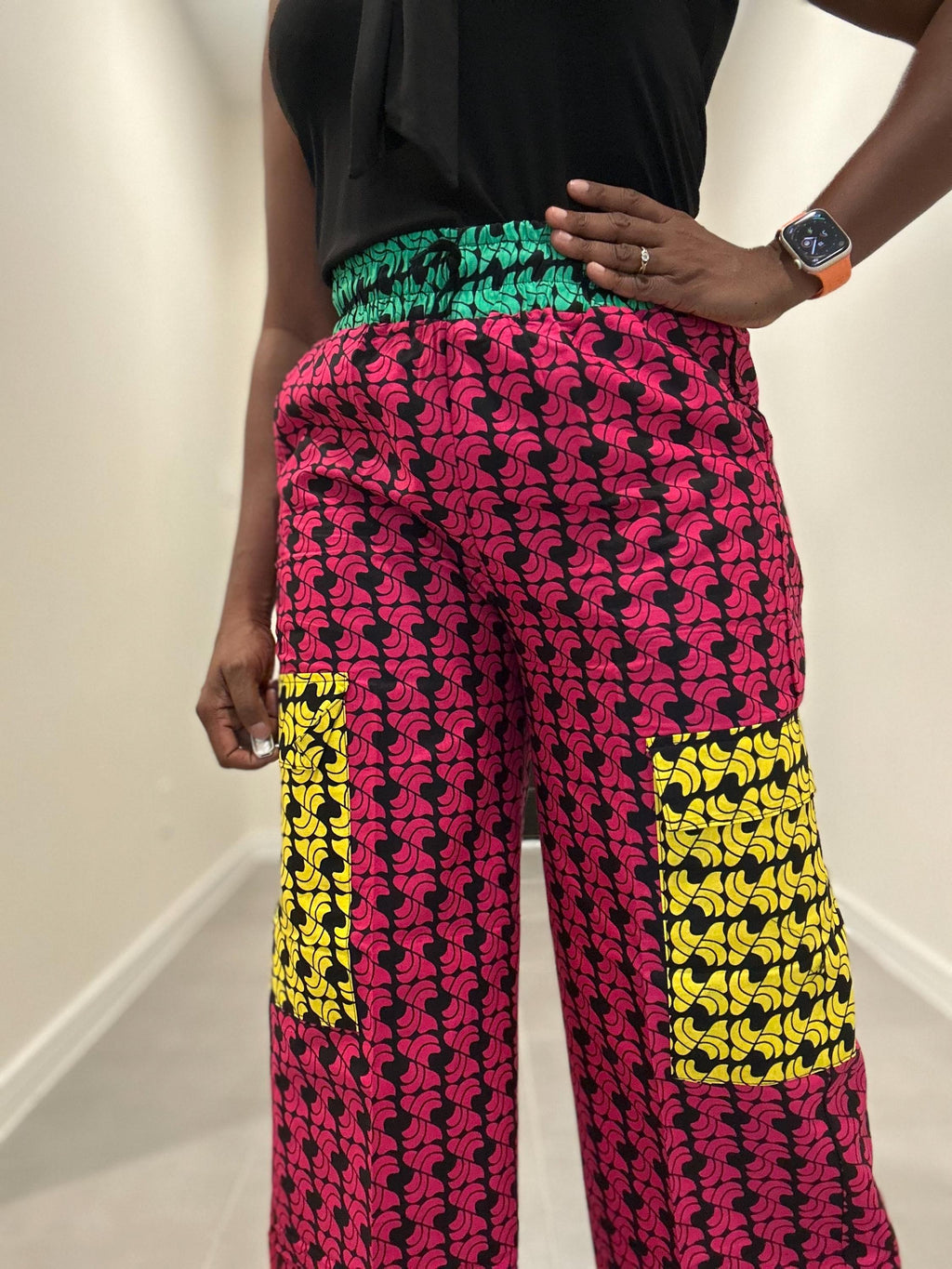 Ankara Cargo Pants: Bold African Print, Relaxed Fit