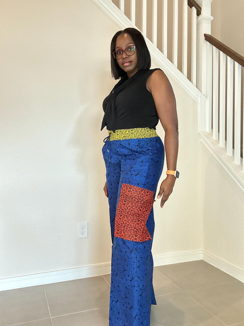 Ankara Cargo Pants: Bold African Print, Relaxed Fit