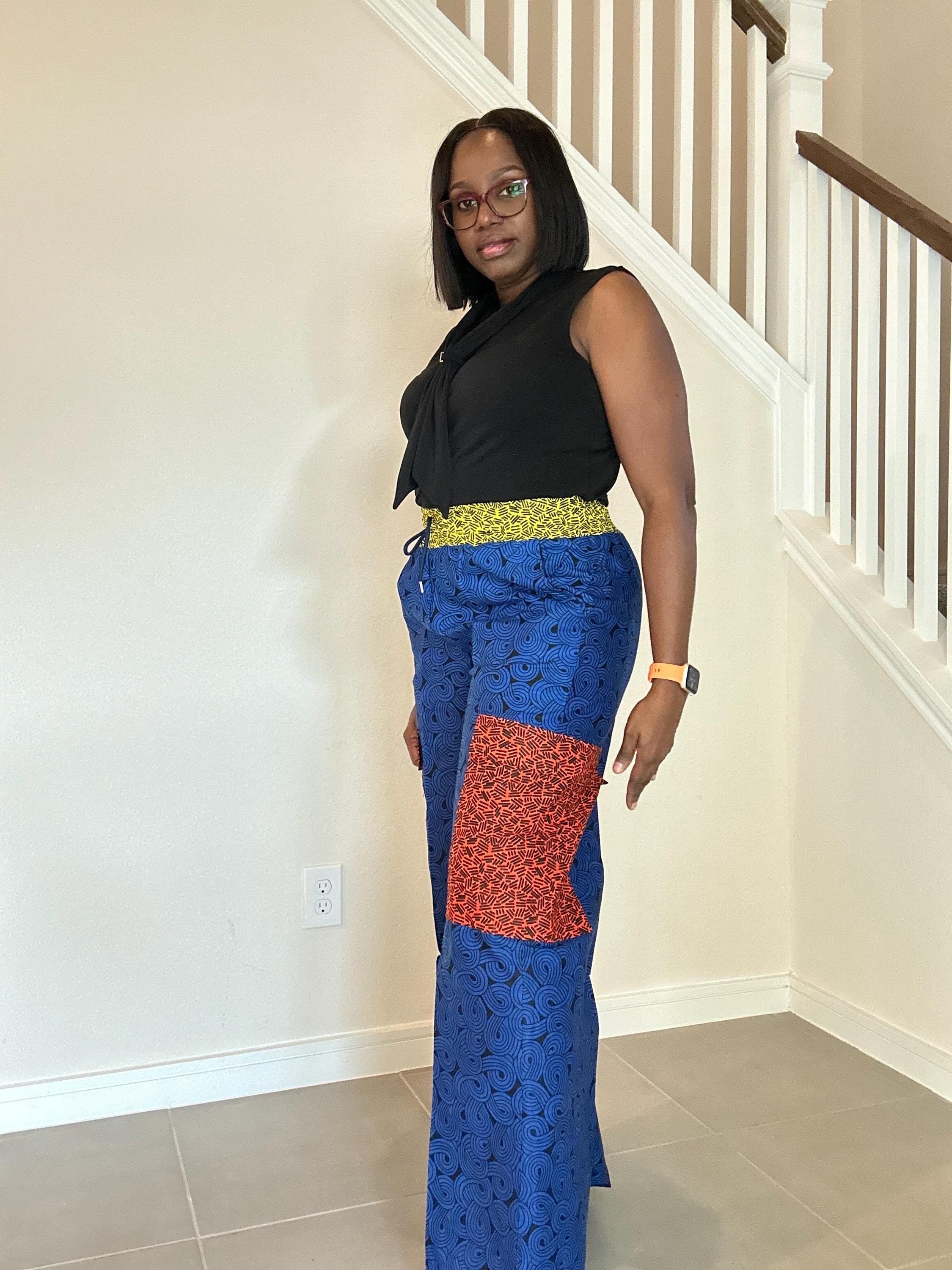 Ankara Cargo Pants: Bold African Print, Relaxed Fit