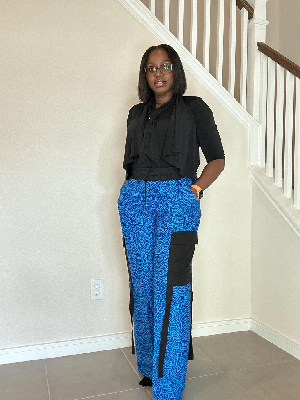 Ankara Cargo Pants: Bold African Print, Relaxed Fit