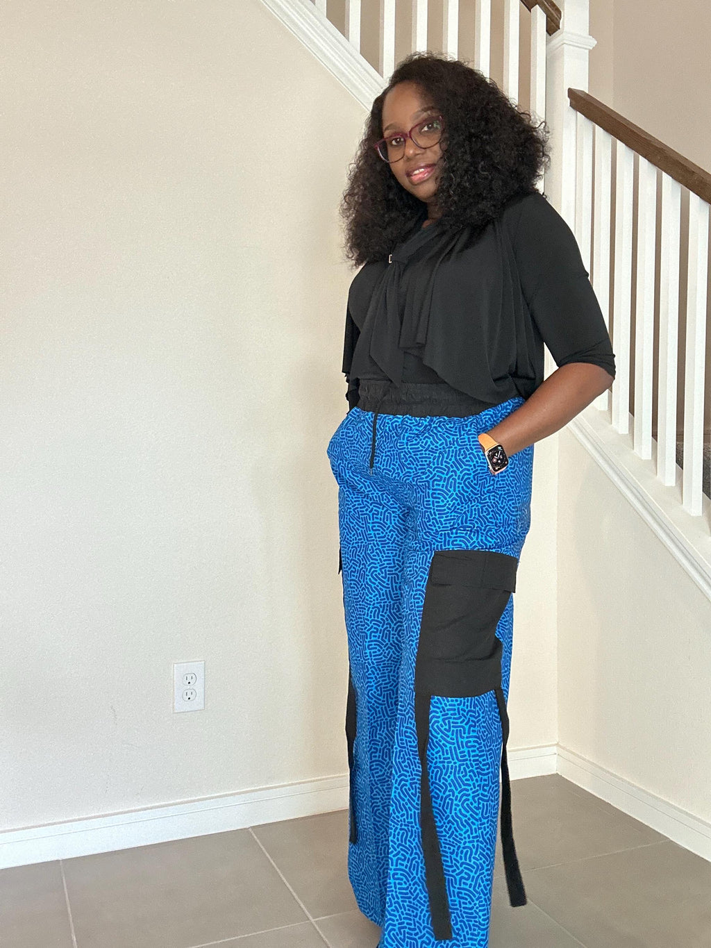 Ankara Cargo Pants: Bold African Print, Relaxed Fit