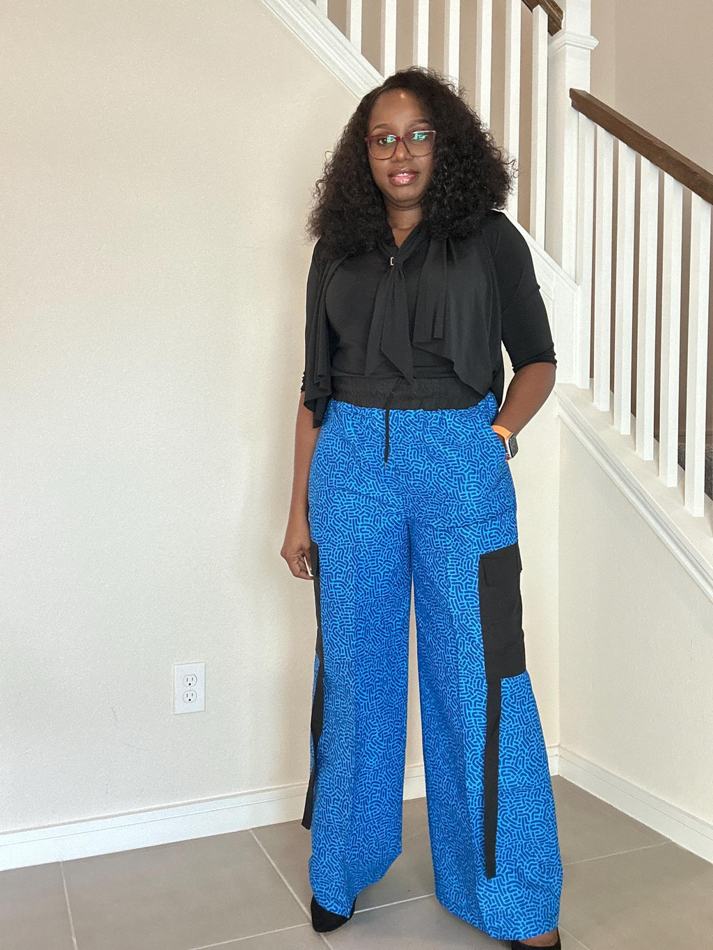 Ankara Cargo Pants: Bold African Print, Relaxed Fit