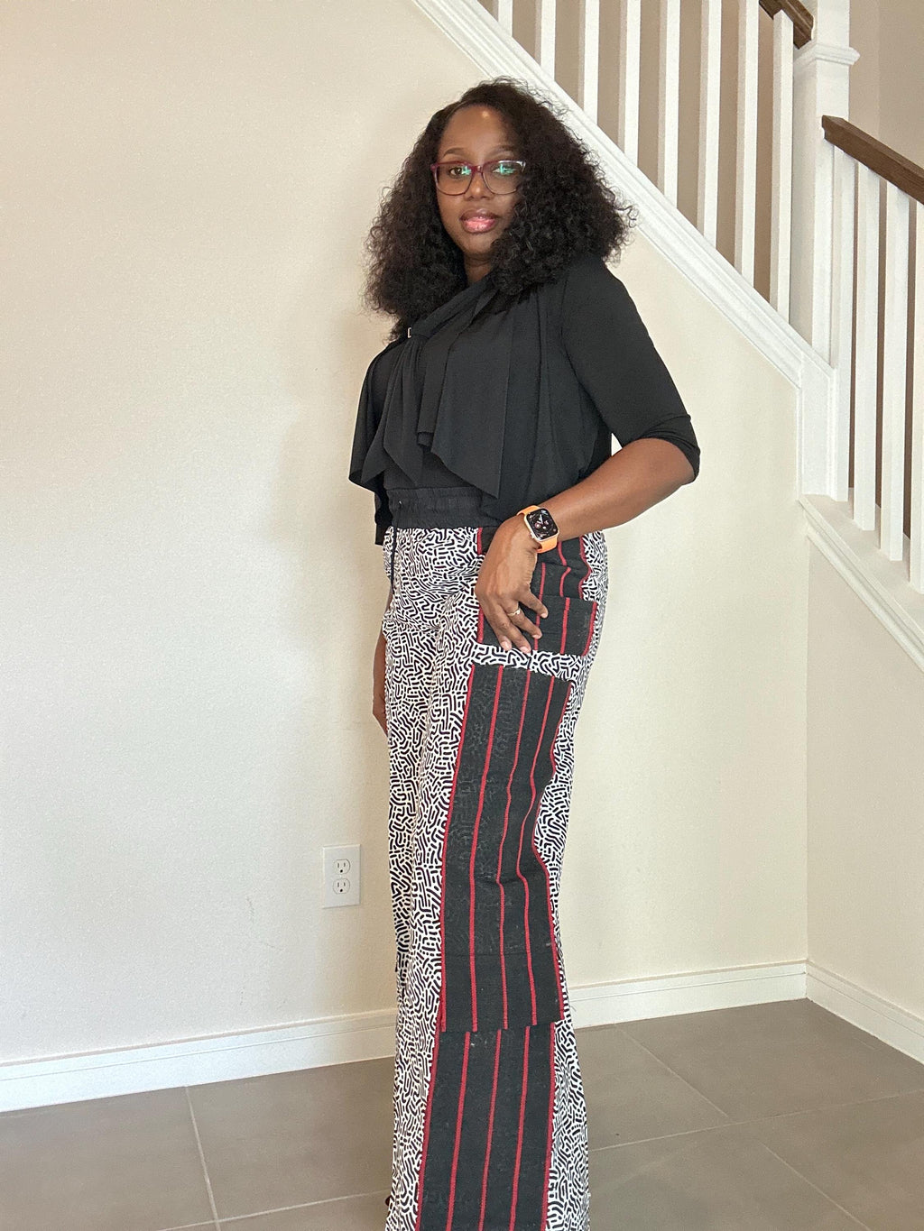 Ankara Aso Oke Cargo Pants: African Print Trouser