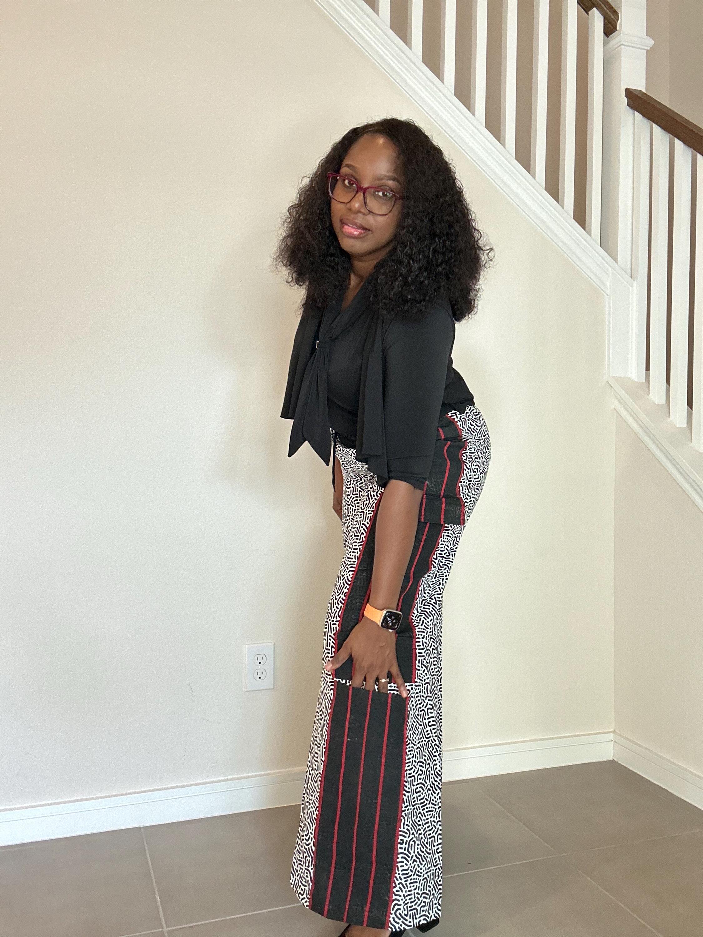 Ankara Aso Oke Cargo Pants: African Print Trouser