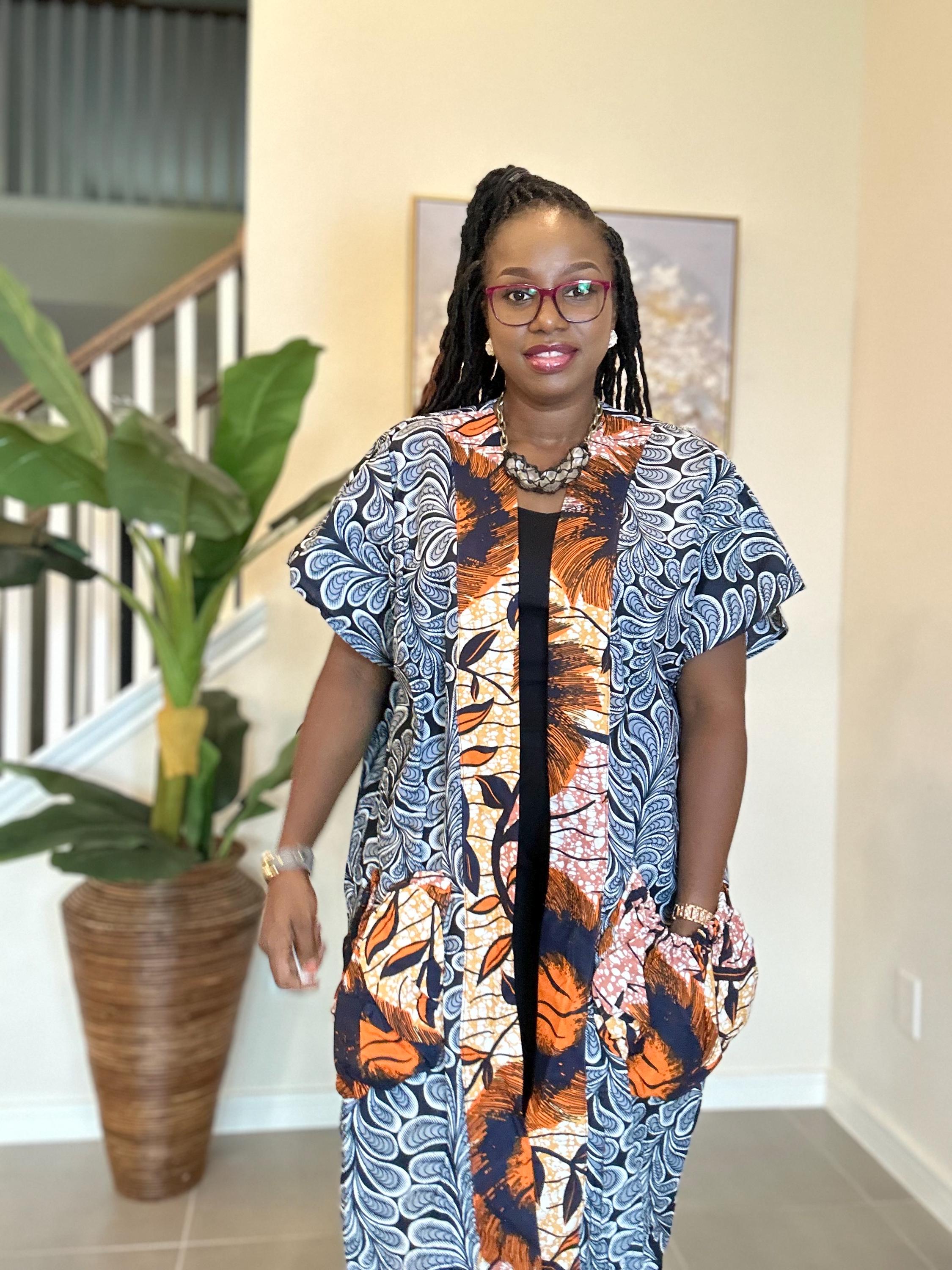 African Print Kimono Robe: Handmade Ankara Duster Jacket
