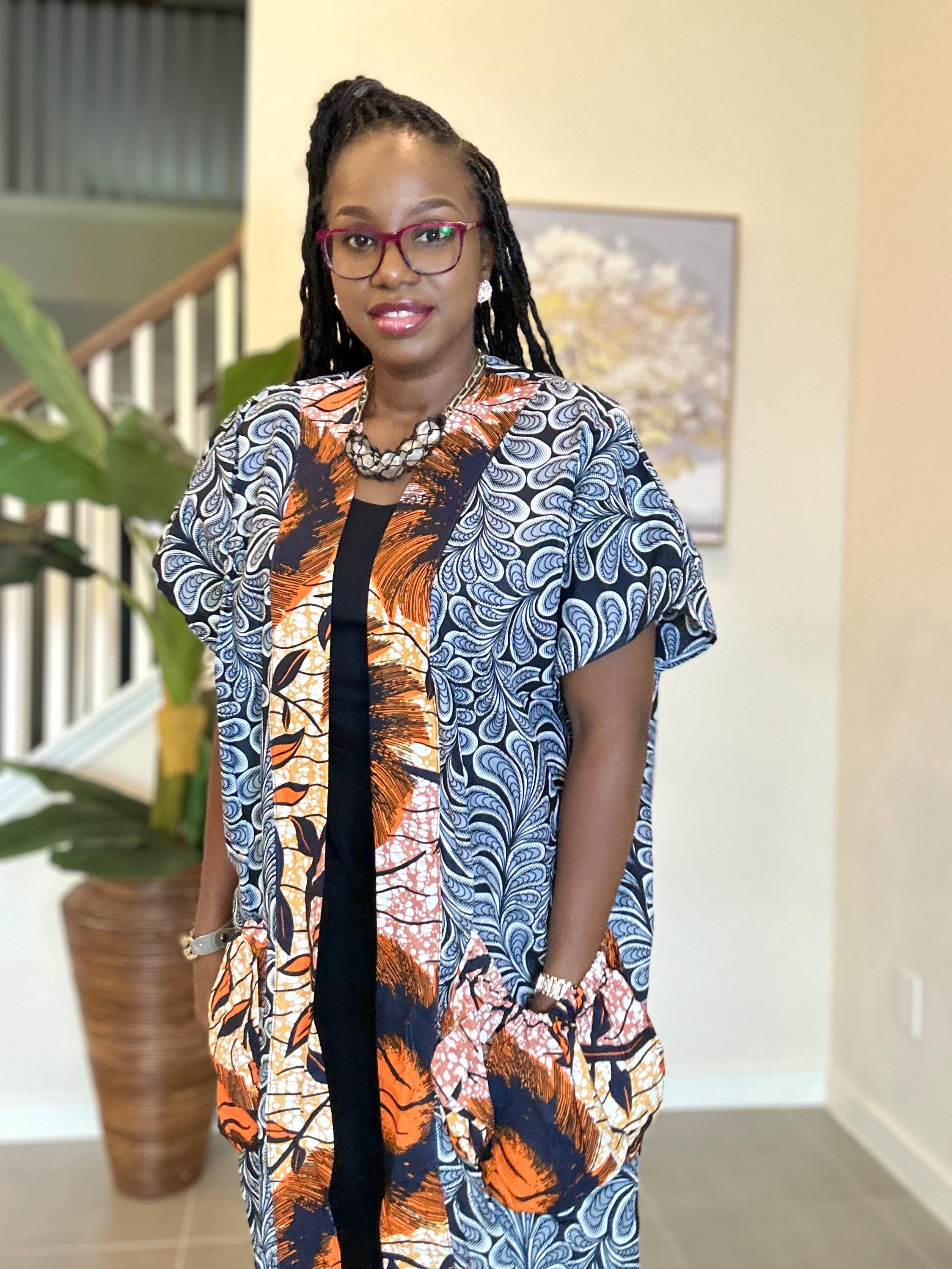 African Print Kimono Robe: Handmade Ankara Duster Jacket