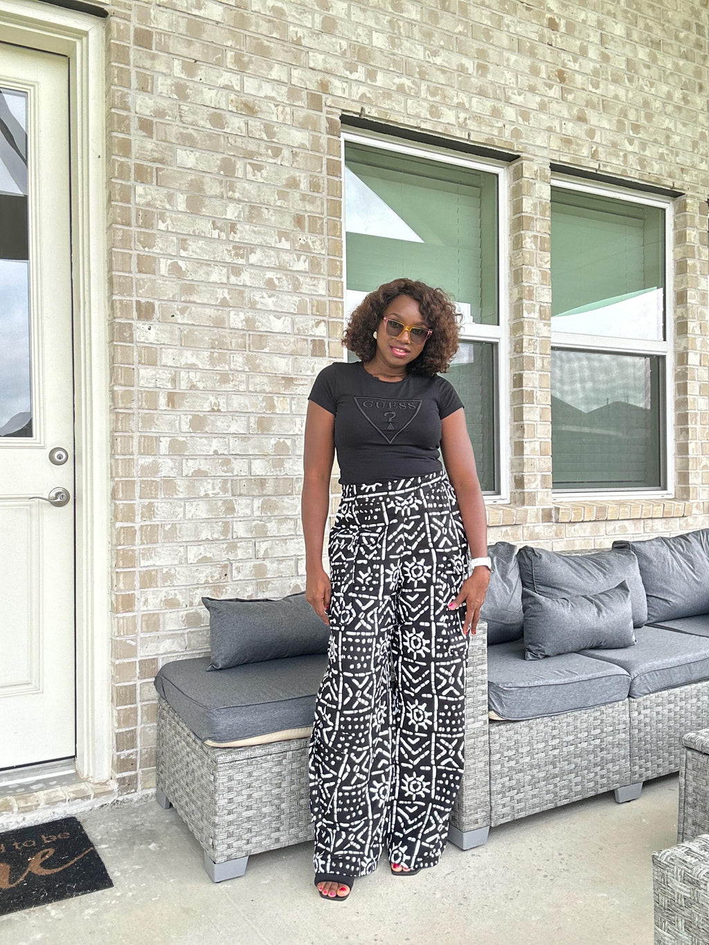 Ankara Wide-Leg Palazzo Pants: African Print High Waist Trousers