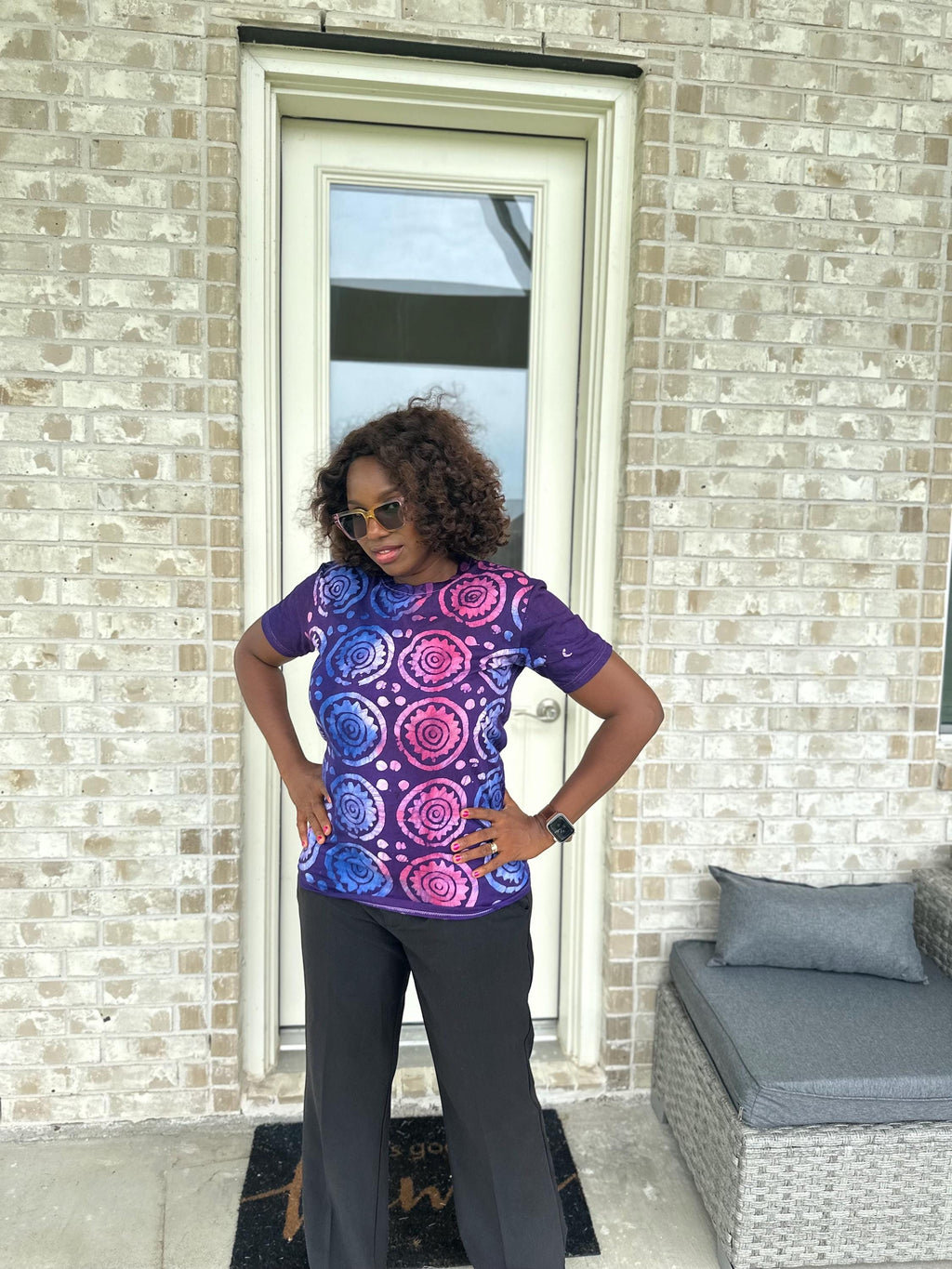 Hand-Dyed Adire T-Shirt: African Tie-Dye Unisex Tee