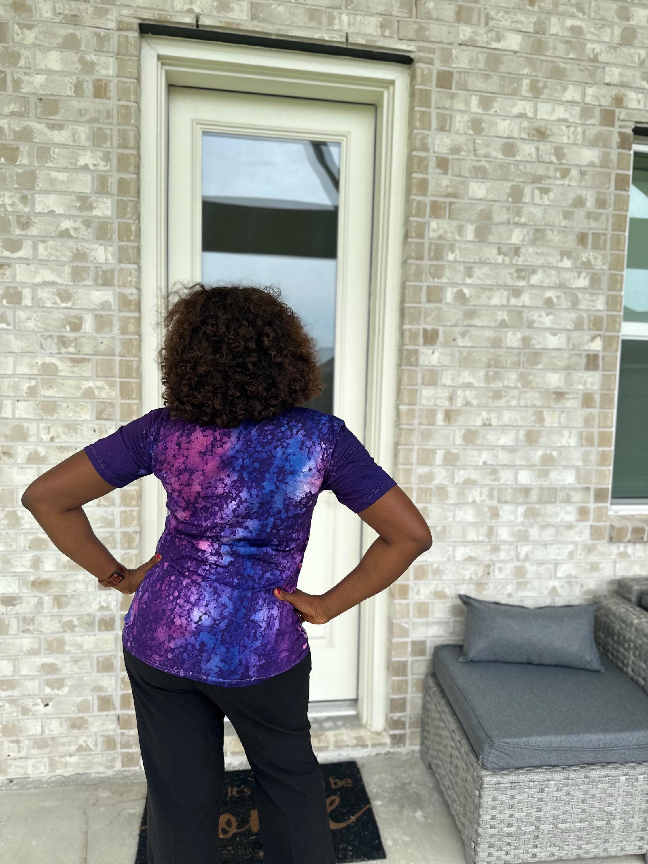 Hand-Dyed Adire T-Shirt: African Tie-Dye Unisex Tee